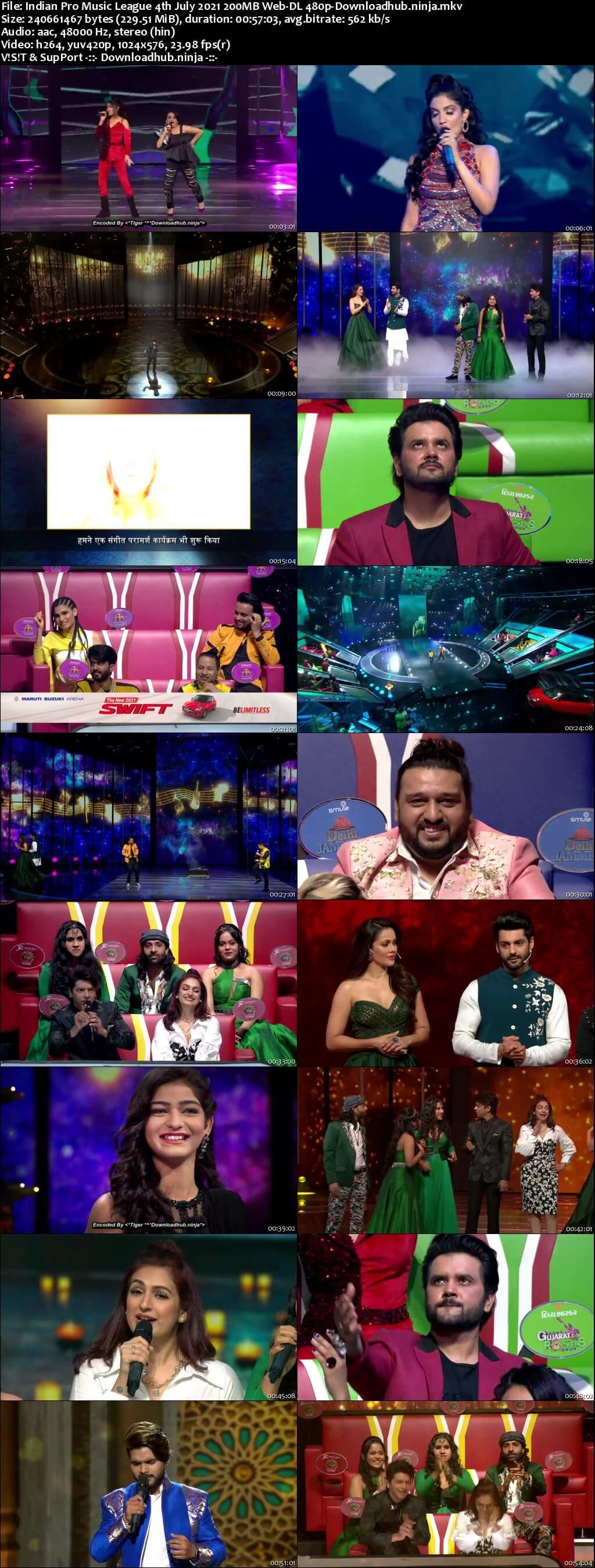 Indian Pro Music League 4th July 2021 200MB Web-DL 480p