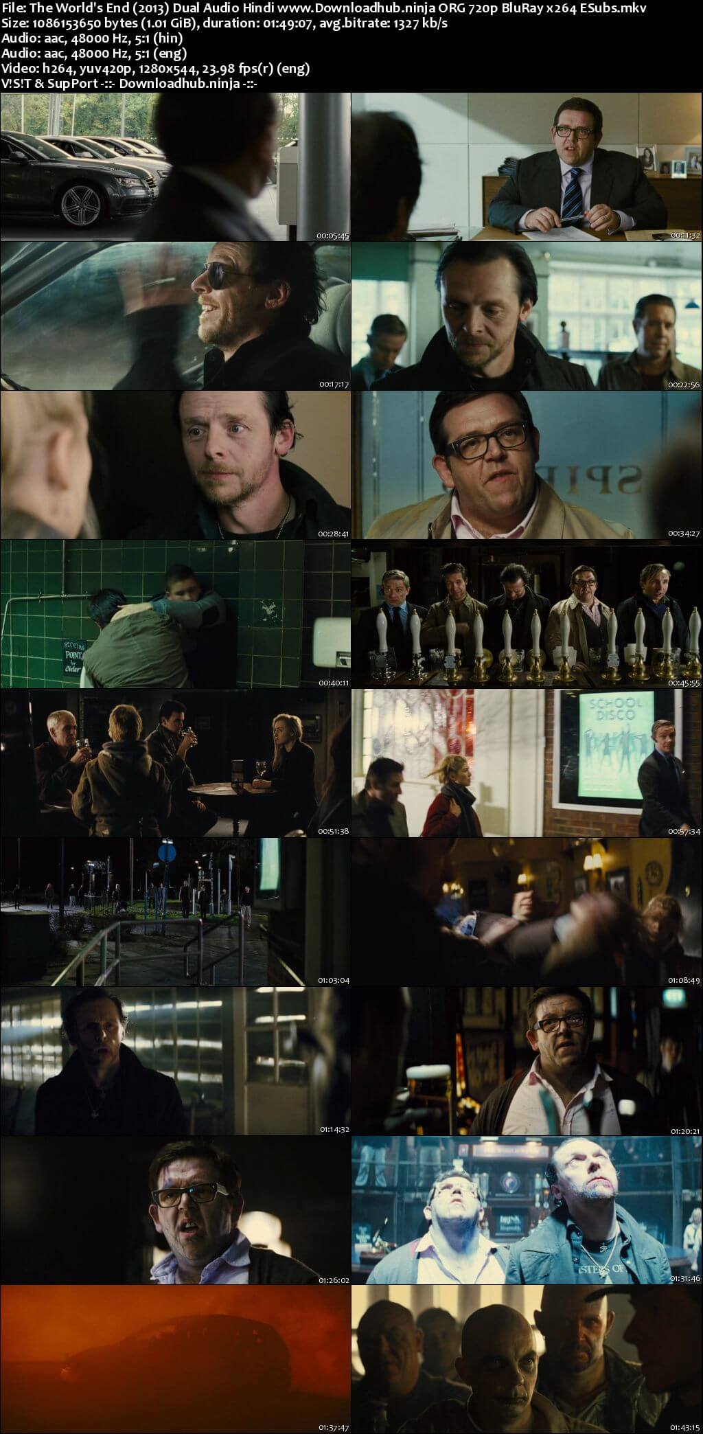 The Worlds End 2013 Hindi Dual Audio 720p BluRay ESubs