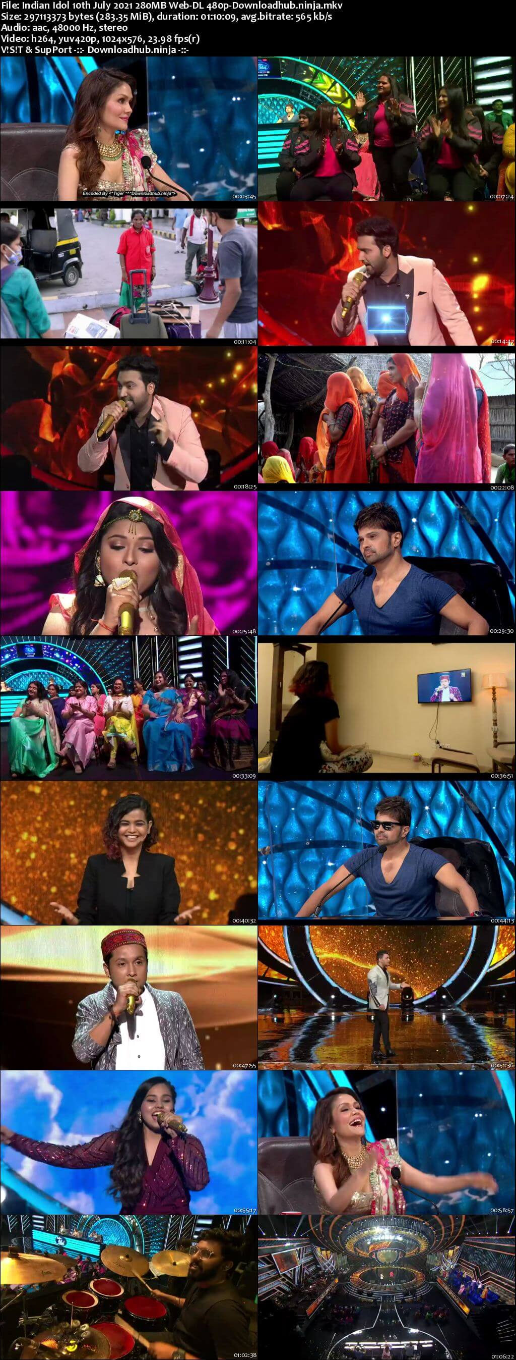 Indian Idol 10 July 2021 Episode 65 Web-DL 480p