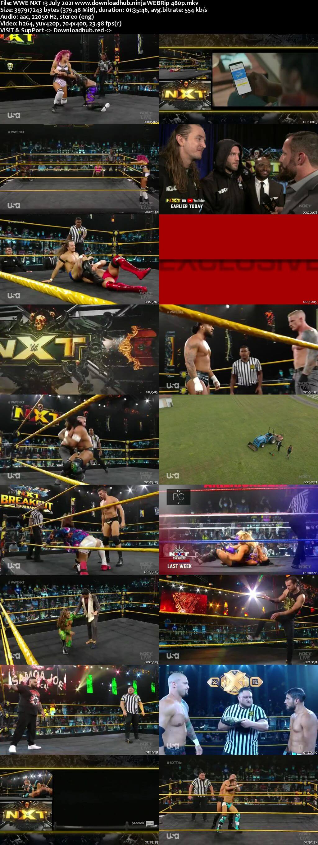 WWE NXT 13th July 2021 350MB WEBRip 480p