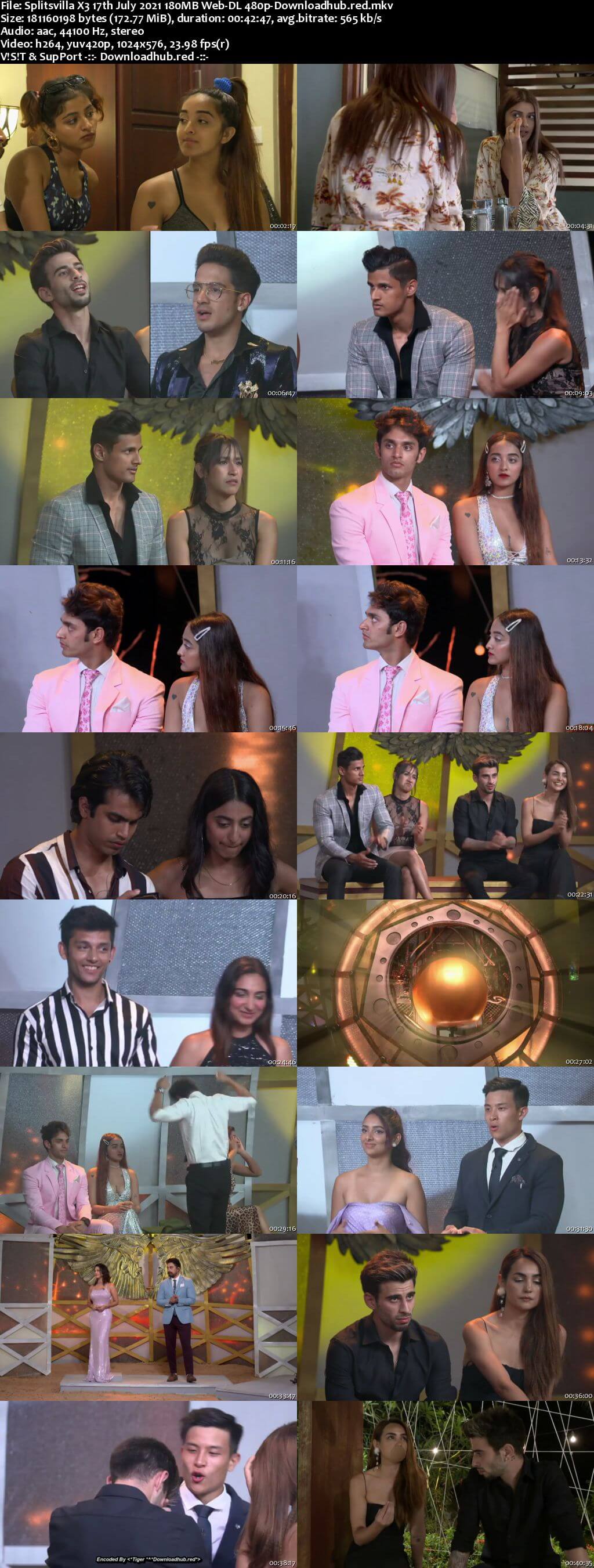 Splitsvilla X3 17th July 2021 180MB Web-DL 480p