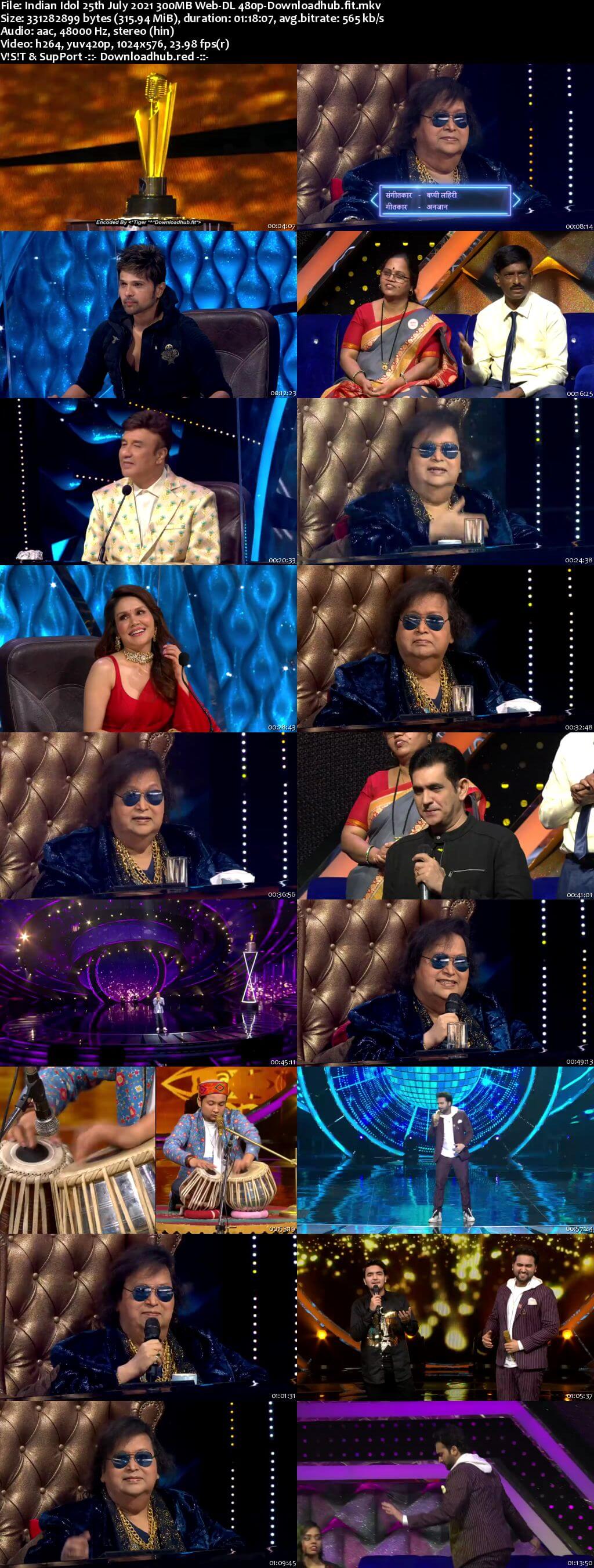 Indian Idol 25 July 2021 Episode 70 Web-DL 480p