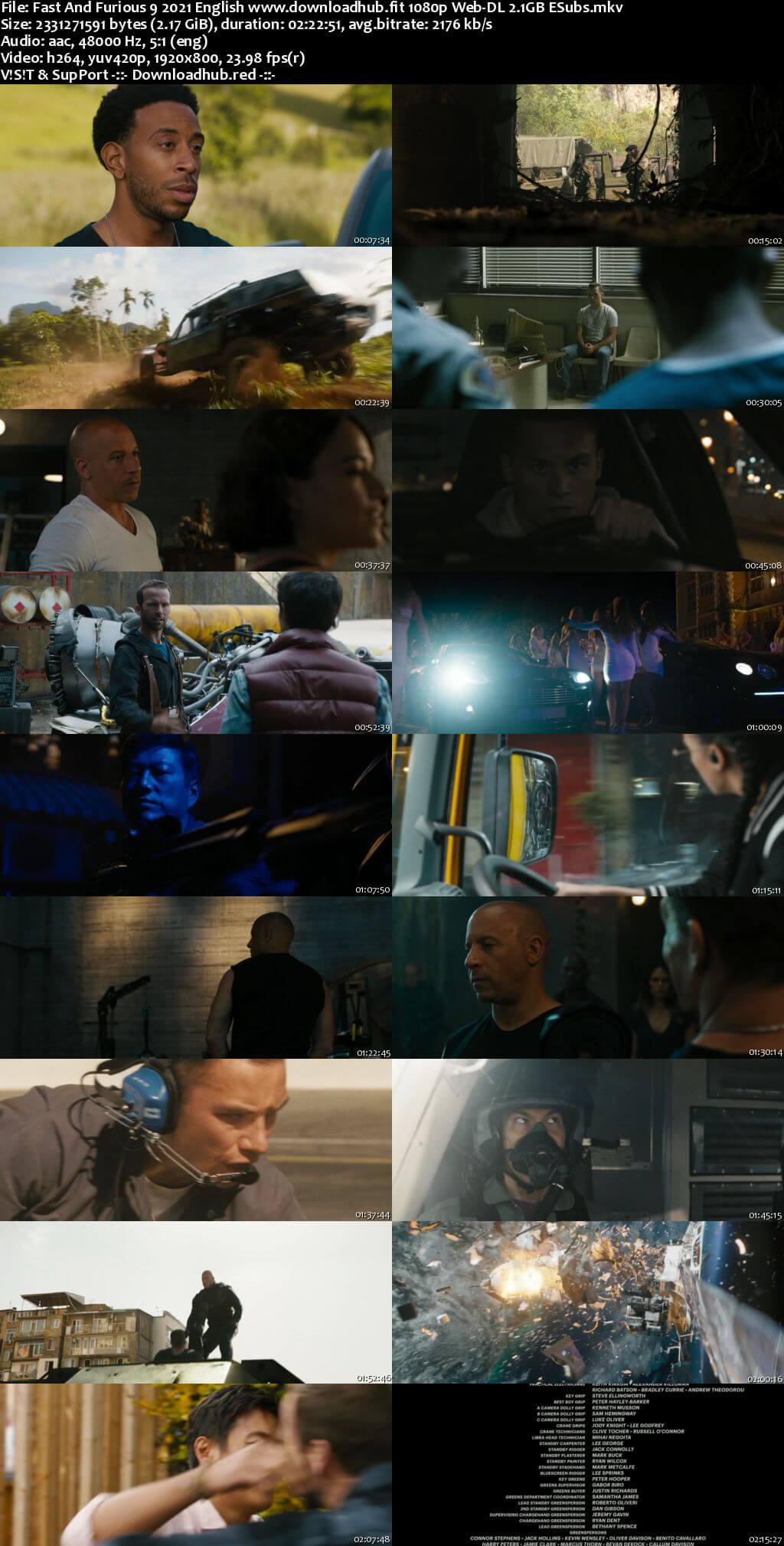 Fast And Furious 9 2021 English 1080p Web-DL 2.1GB ESubs