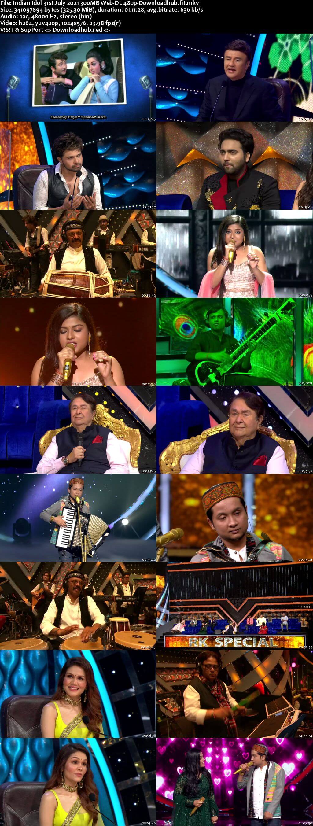 Indian Idol 31 July 2021 Episode 71 Web-DL 480p