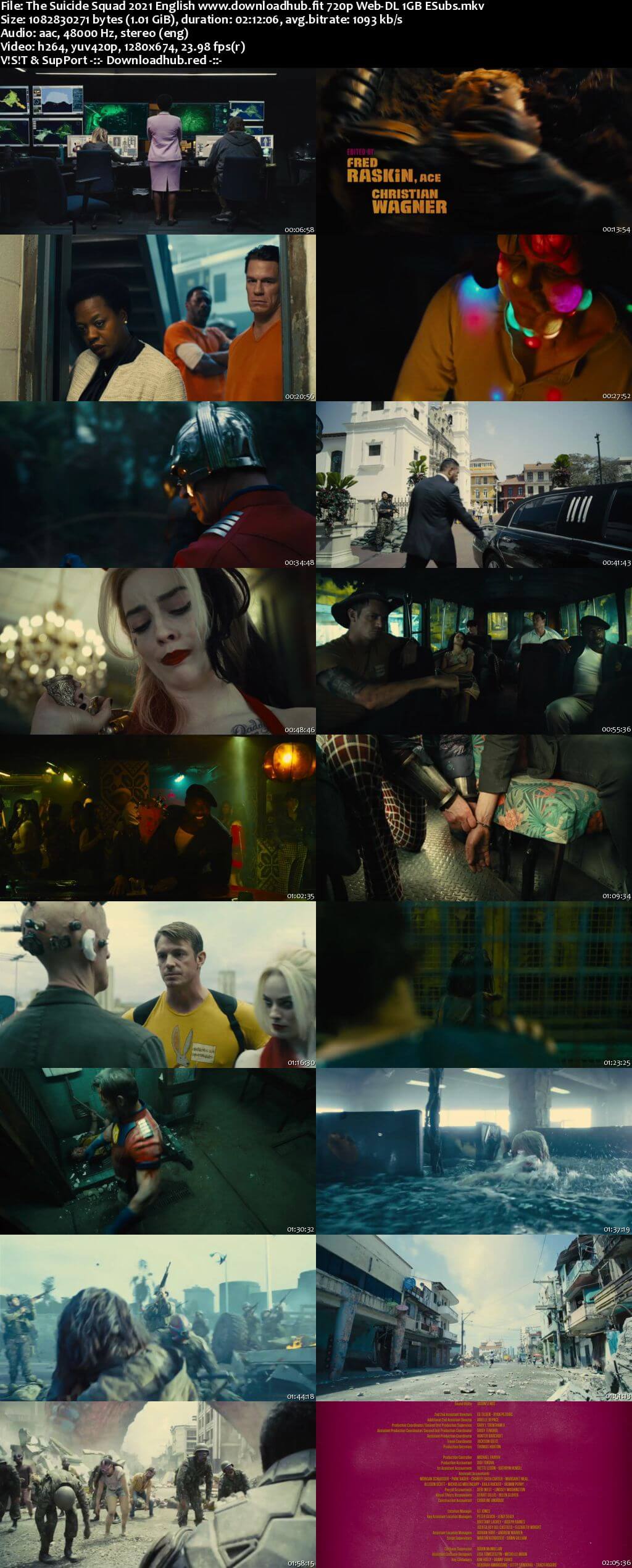 The Suicide Squad 2021 English 720p Web-DL 1GB ESubs