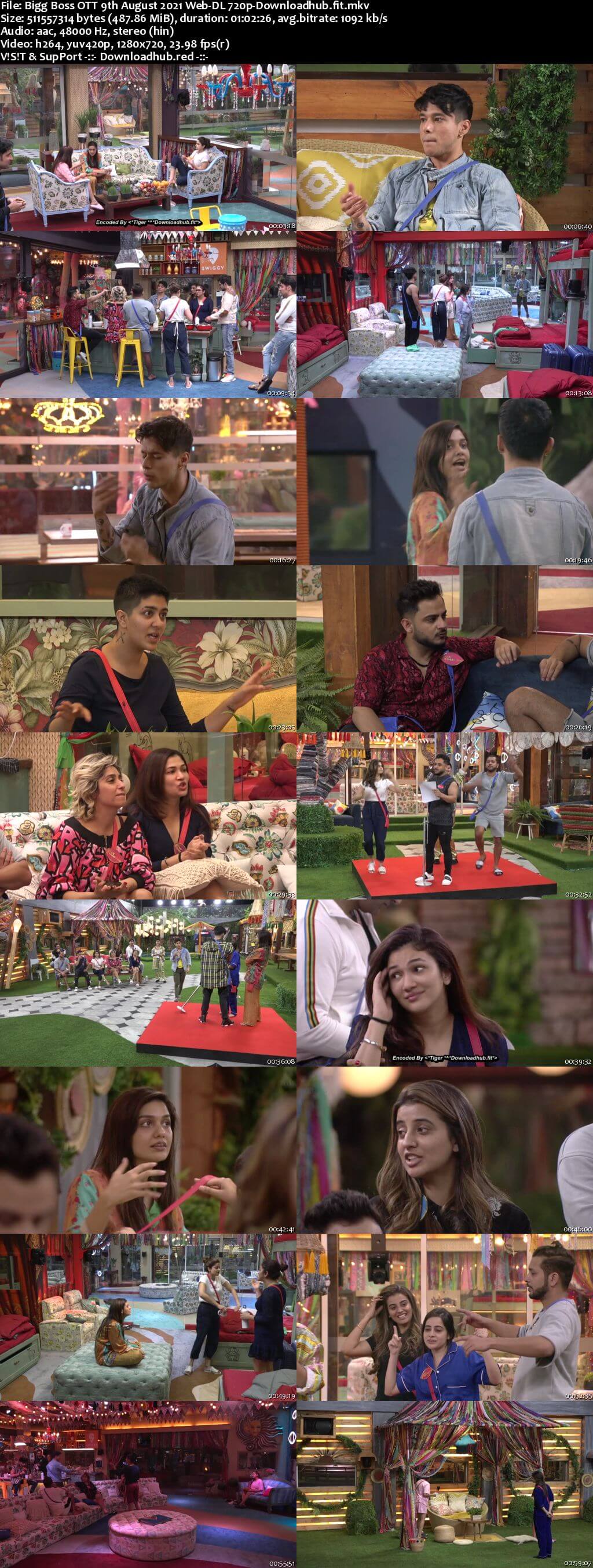 Bigg Boss OTT 09 August 2021 Episode 02 Web-DL 720p 480p