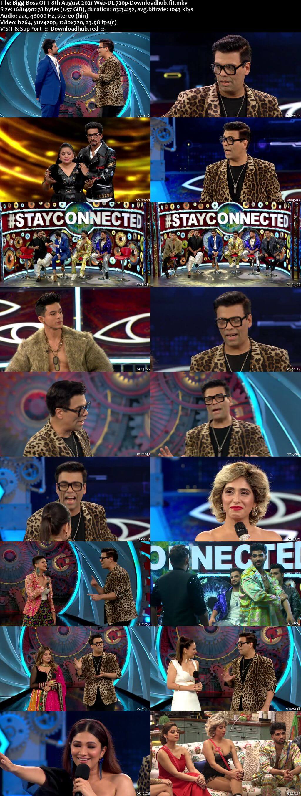 Bigg Boss OTT 08 August 2021 Episode 01 Web-DL 720p 480p