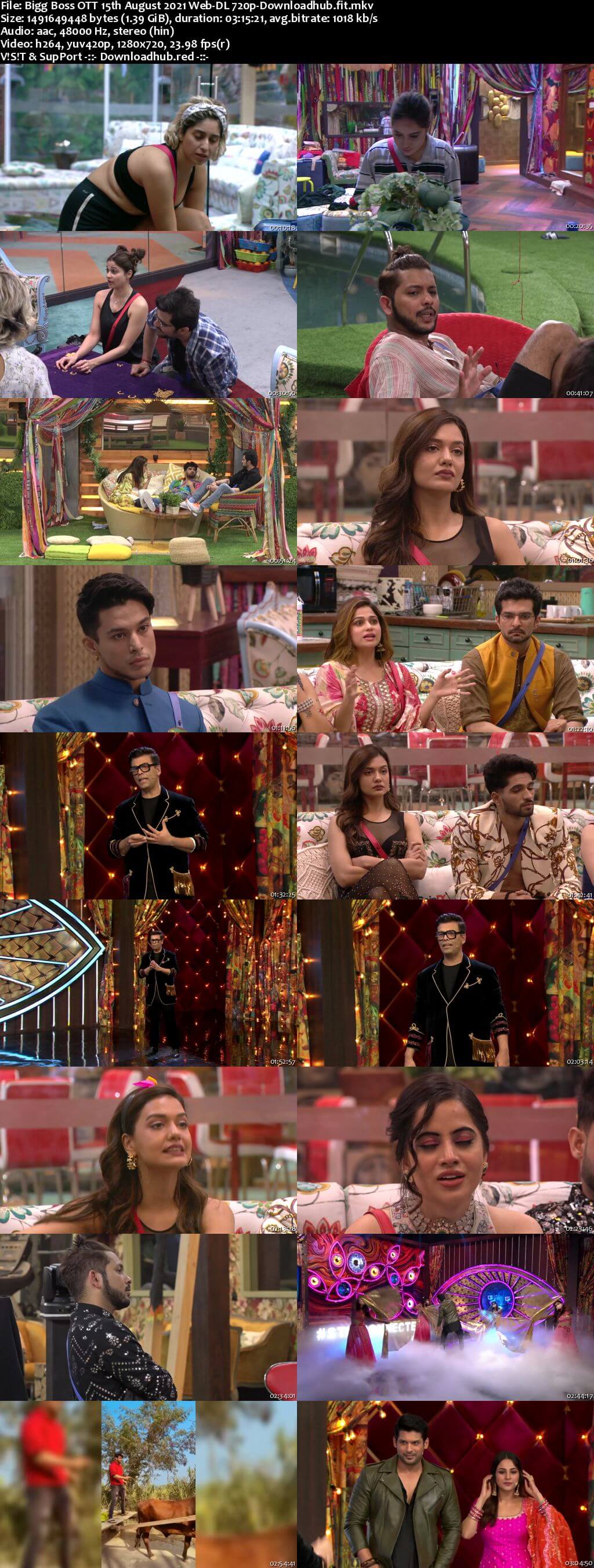 Bigg Boss OTT 15 August 2021 Episode 08 Web-DL 720p 480p