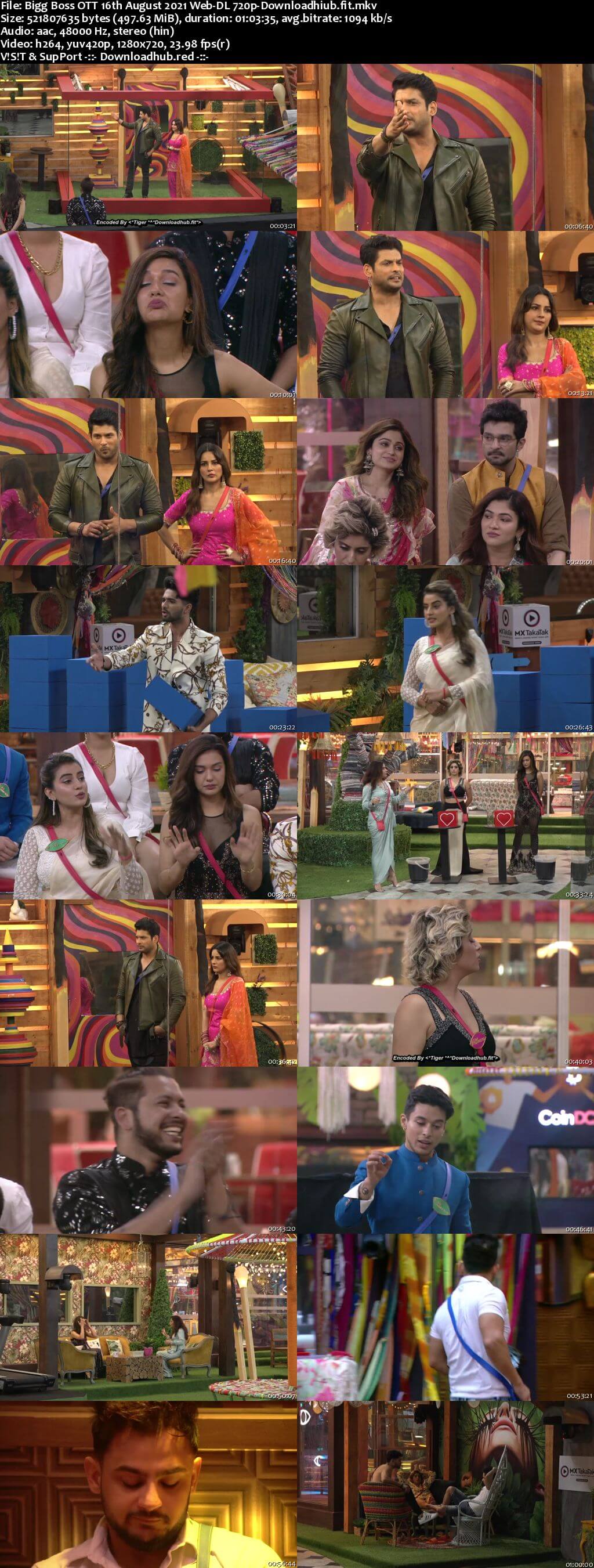 Bigg Boss OTT 16 August 2021 Episode 09 Web-DL 720p 480p