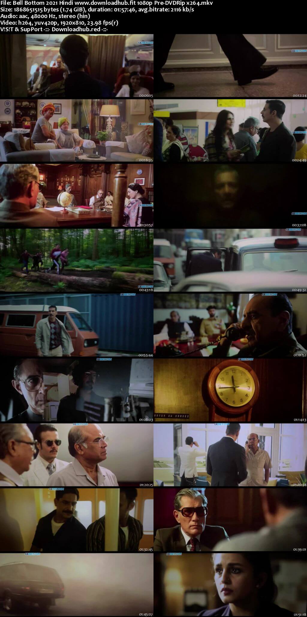 Bell Bottom 2021 Hindi 1080p 720p 480p Pre-DVDRip x264