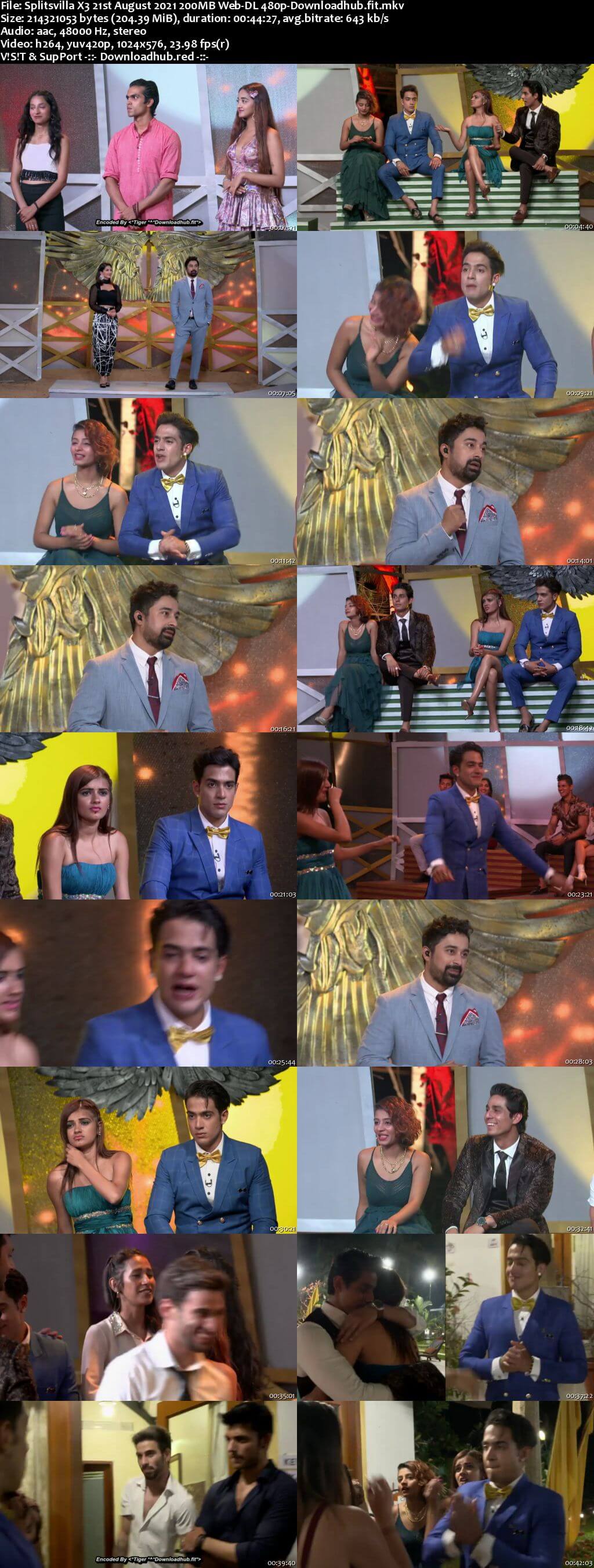 Splitsvilla X3 21st August 2021 200MB Web-DL 480p