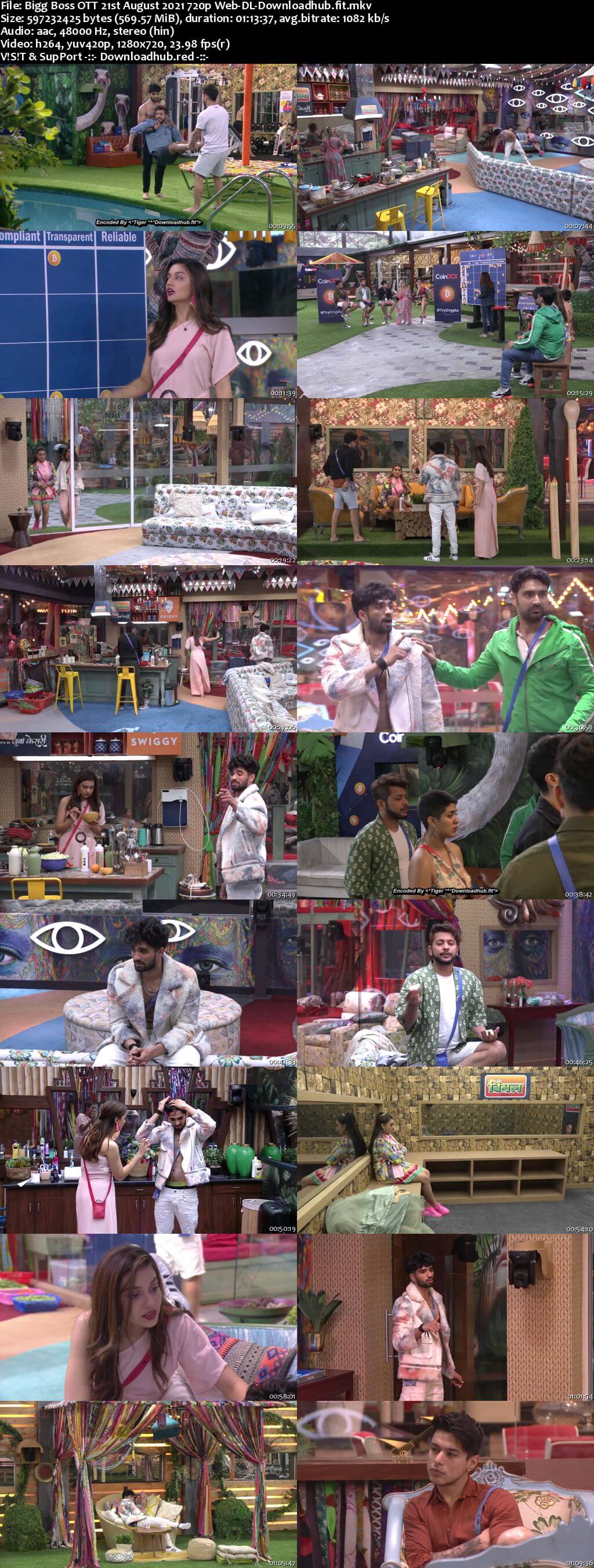 Bigg Boss OTT 21 August 2021 Episode 14 Web-DL 720p 480p