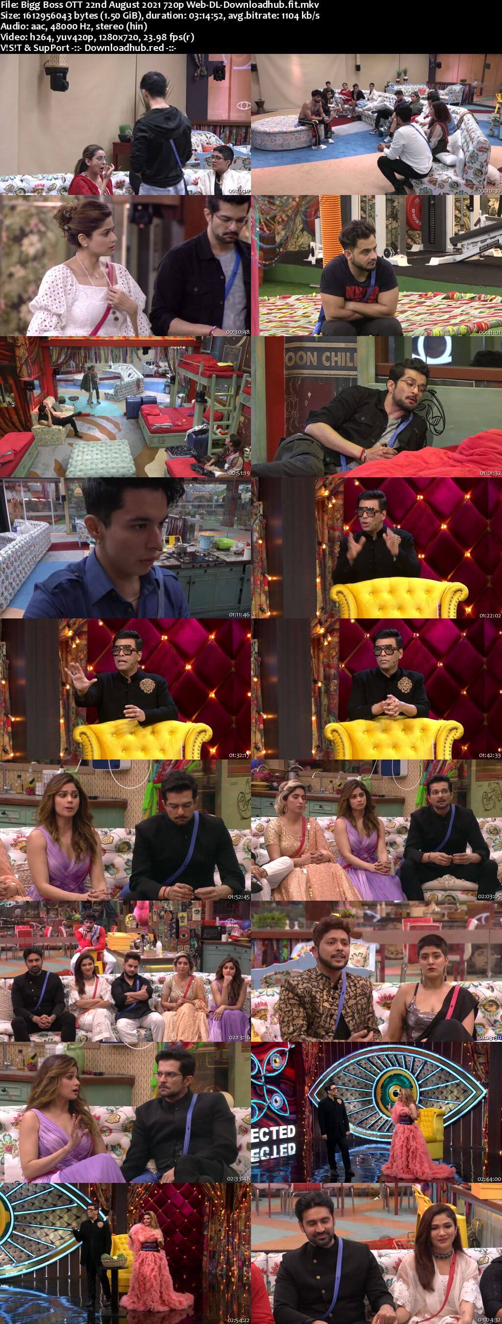 Bigg Boss OTT 22 August 2021 Episode 15 Web-DL 720p 480p