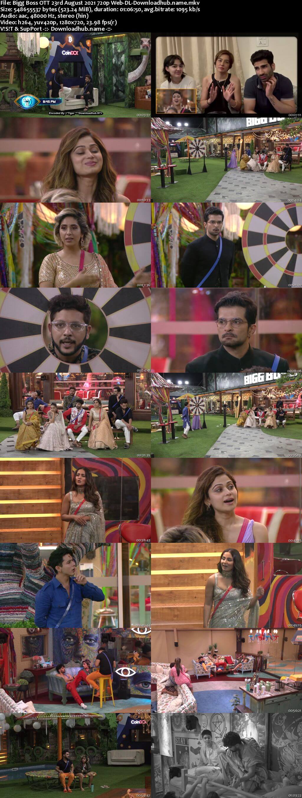 Bigg Boss OTT 23 August 2021 Episode 16 Web-DL 720p 480p