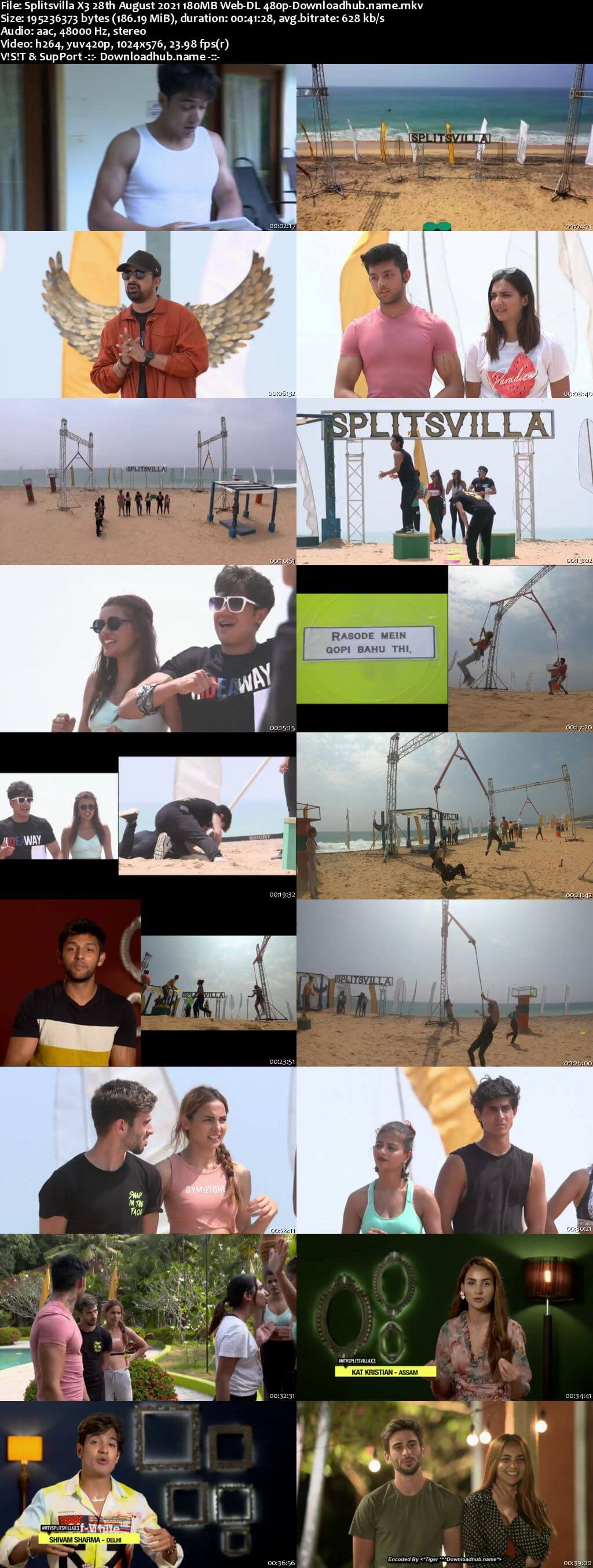 Splitsvilla X3 28th August 2021 180MB Web-DL 480p