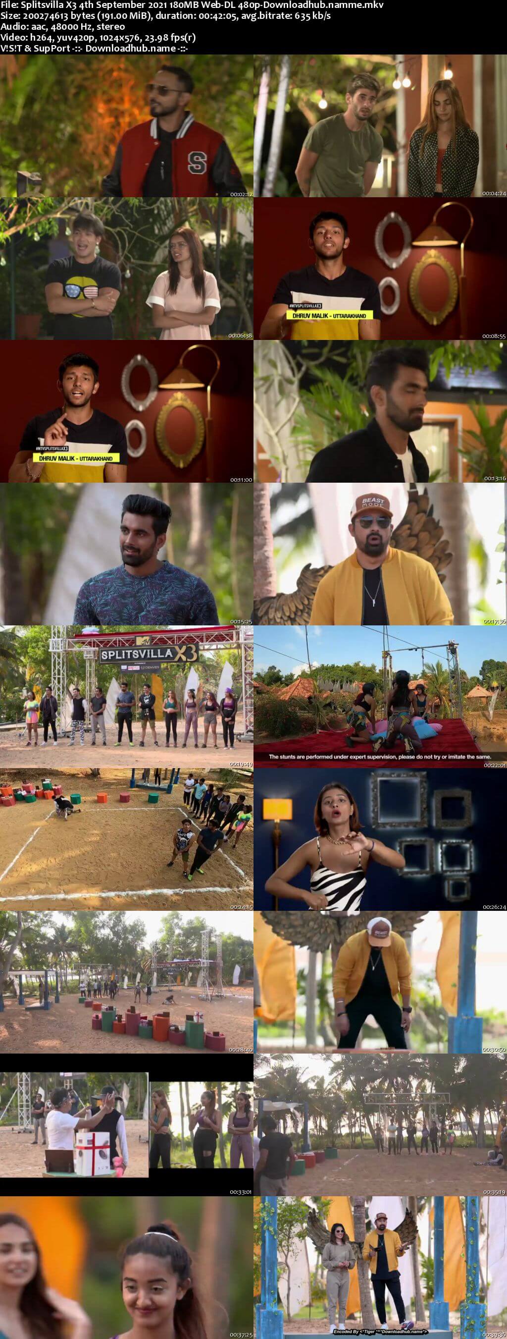 Splitsvilla X3 4th September 2021 180MB Web-DL 480p