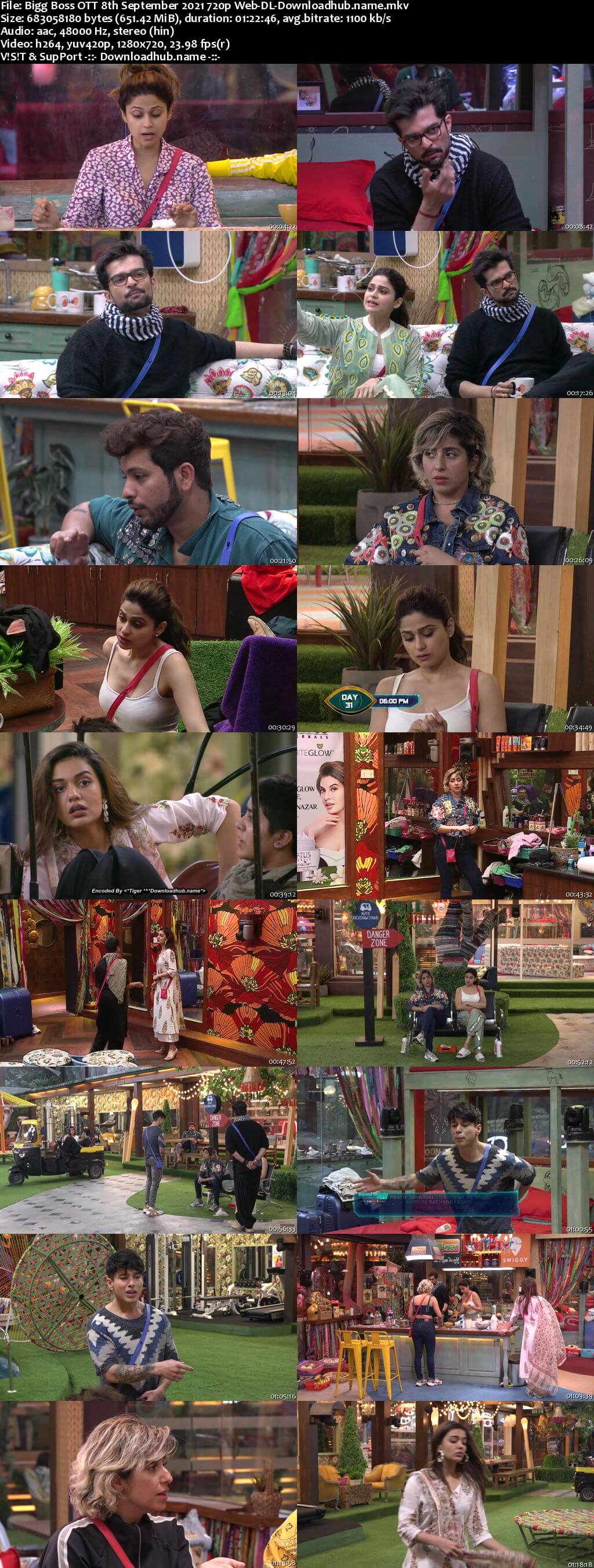 Bigg Boss OTT 08 September 2021 Episode 32 Web-DL 720p 480p