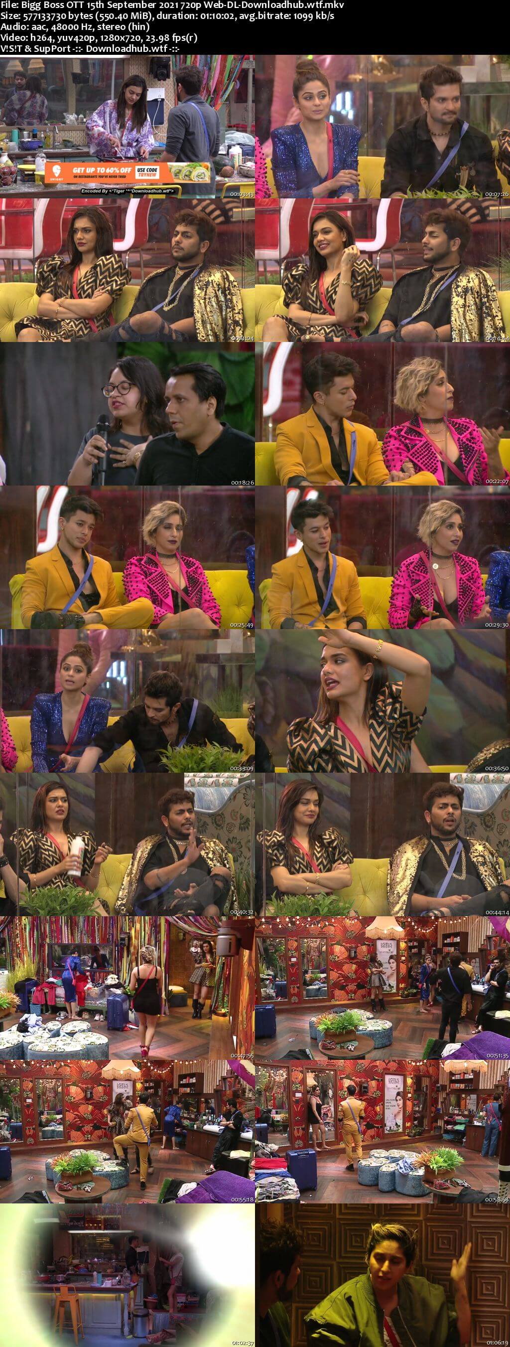 Bigg Boss OTT 15 September 2021 Episode 39 Web-DL 720p 480p