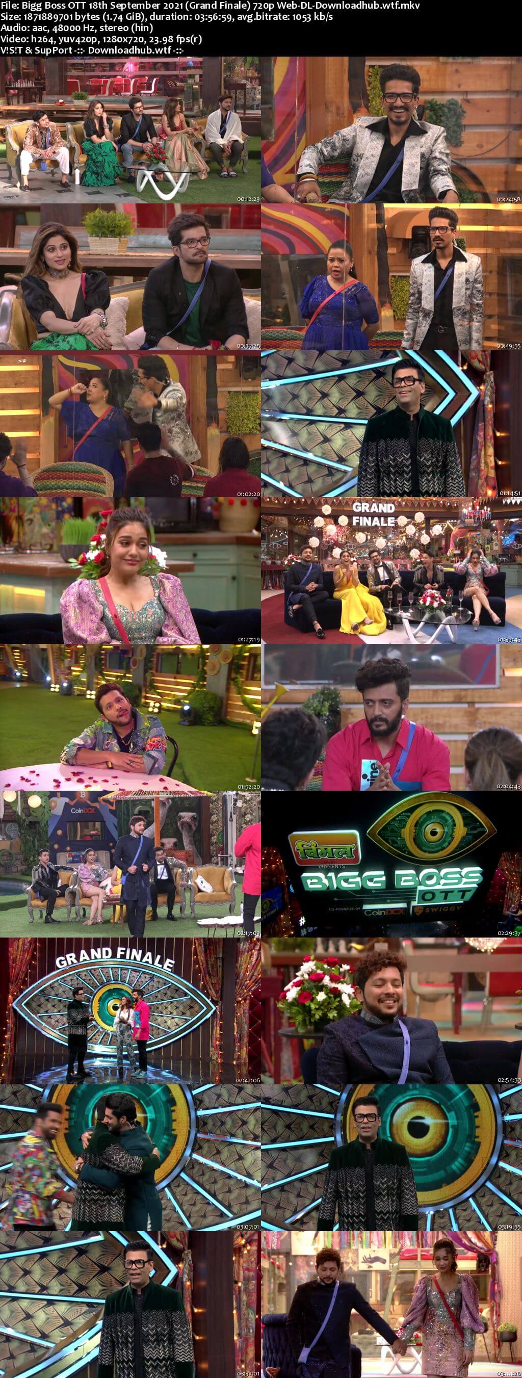 Bigg Boss OTT 18 September 2021 Finale Episode Web-DL 720p 480p