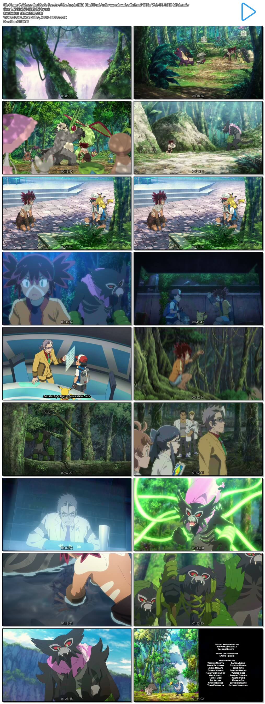 Pokémon the Movie Secrets of the Jungle 2021 Hindi Dual Audio 1080p Web-DL 1.6GB MSubs