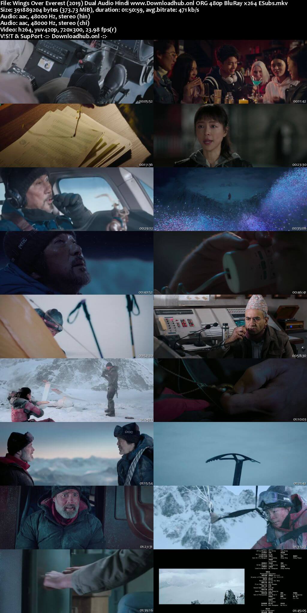 Wings Over Everest 2019 Hindi Dual Audio 350MB BluRay 480p ESubs
