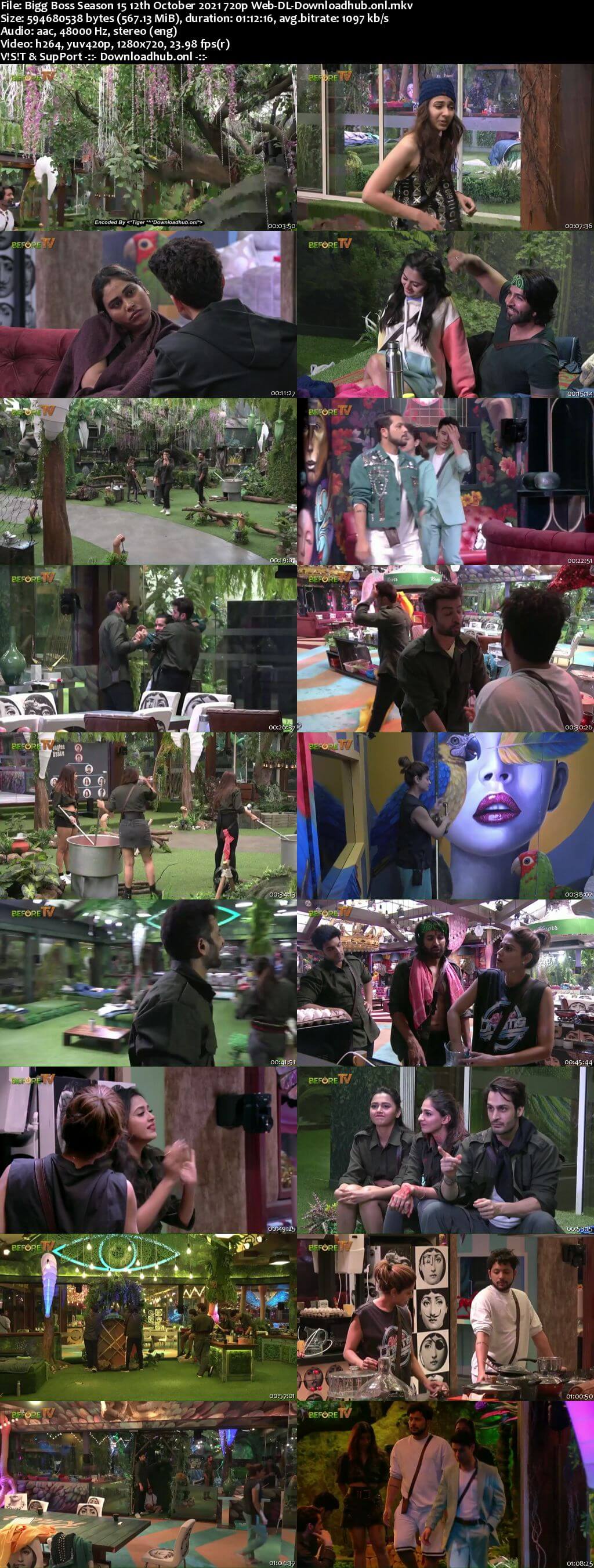 Bigg Boss Season 15 12 October 2021 Episode 11 Web-DL 720p 480p