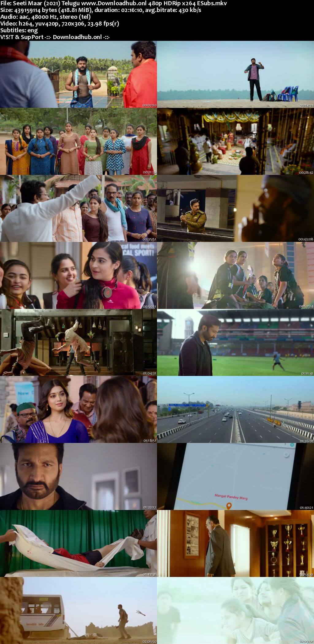 Seetimaarr 2021 Telugu 400MB HDRip 480p ESubs