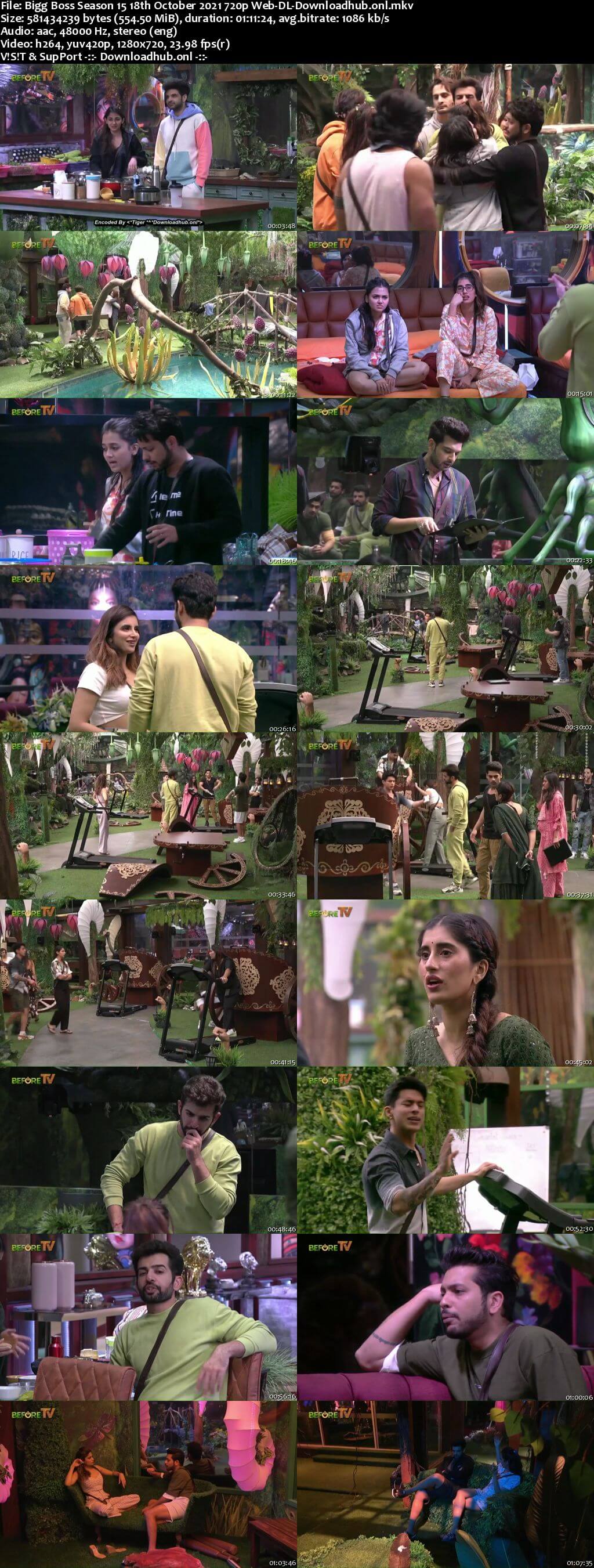 Bigg Boss Season 15 18 October 2021 Episode 17 Web-DL 720p 480p