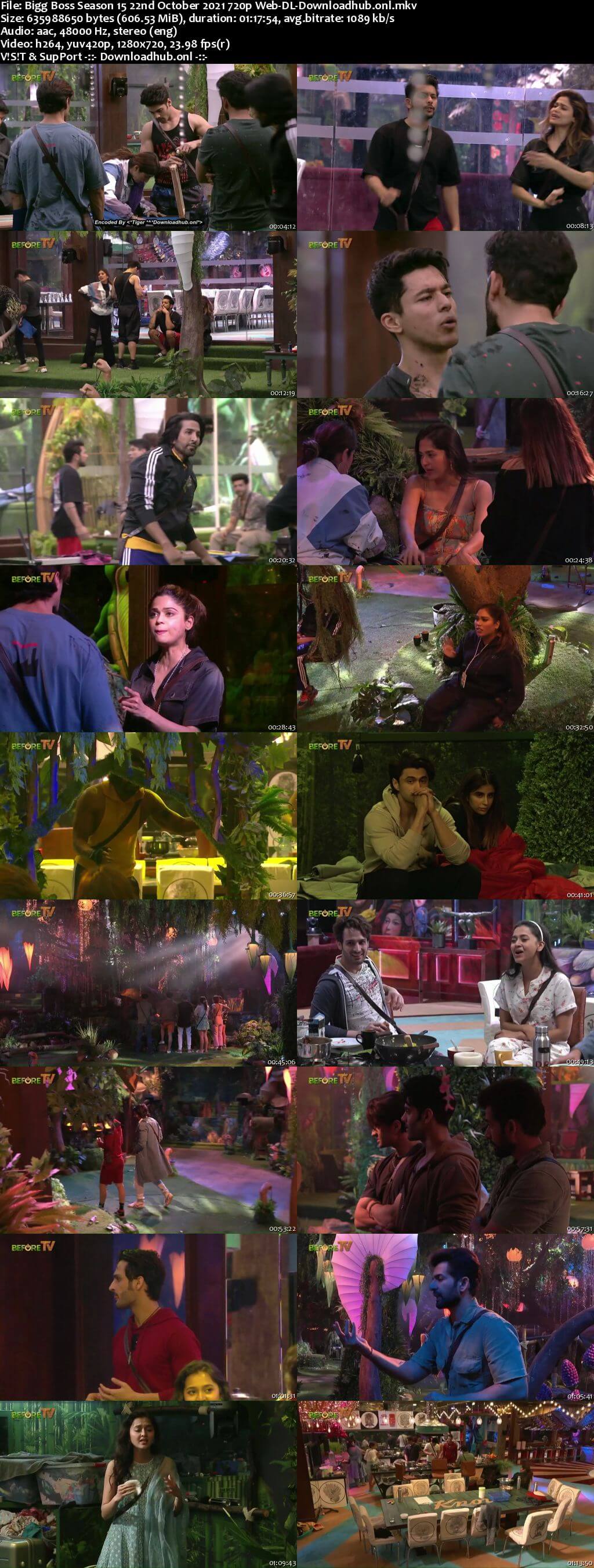 Bigg Boss Season 15 22 October 2021 Episode 21 Web-DL 720p 480p