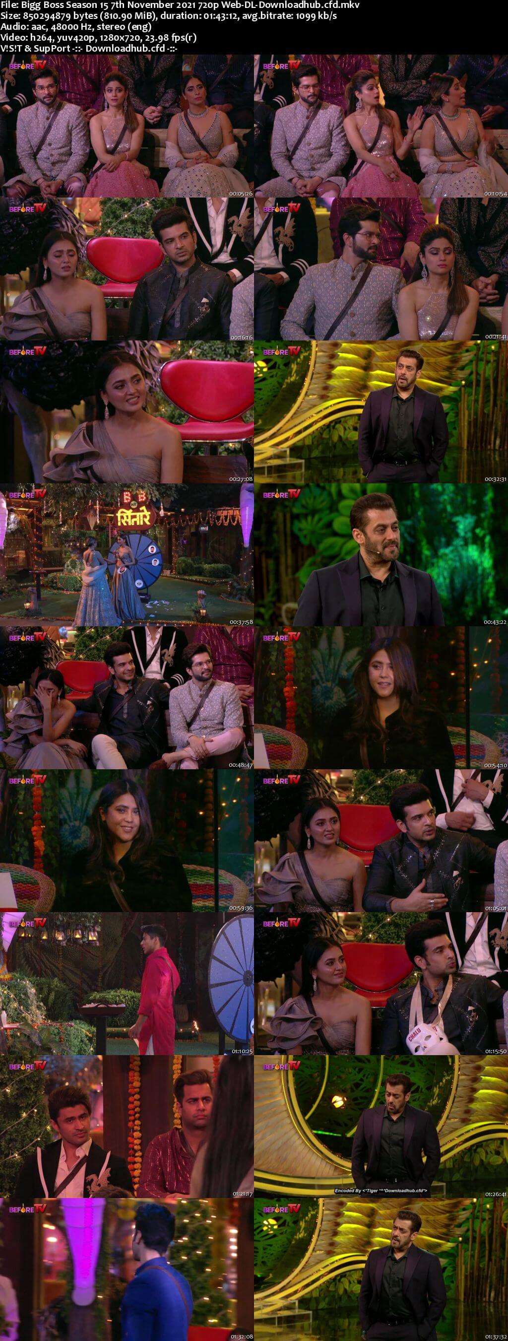 Bigg Boss Season 15 07 November 2021 Episode 37 Web-DL 720p 480p