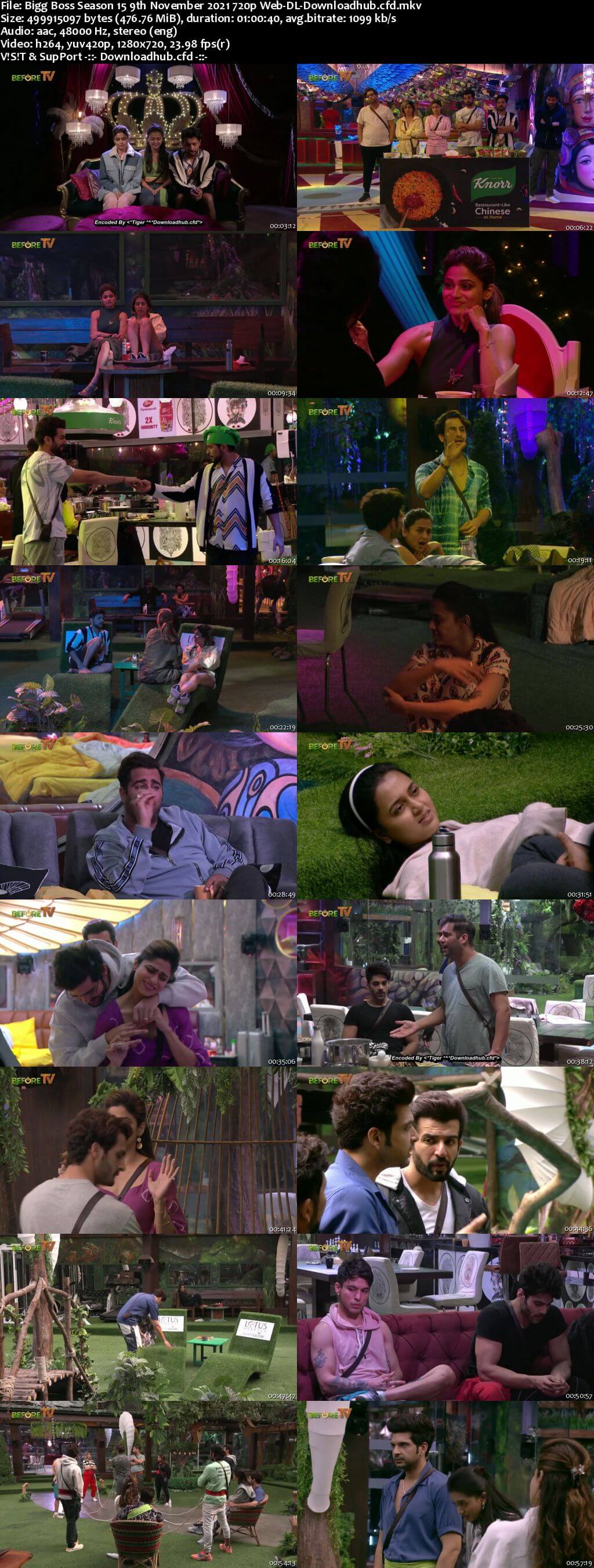 Bigg Boss Season 15 09 November 2021 Episode 39 Web-DL 720p 480p