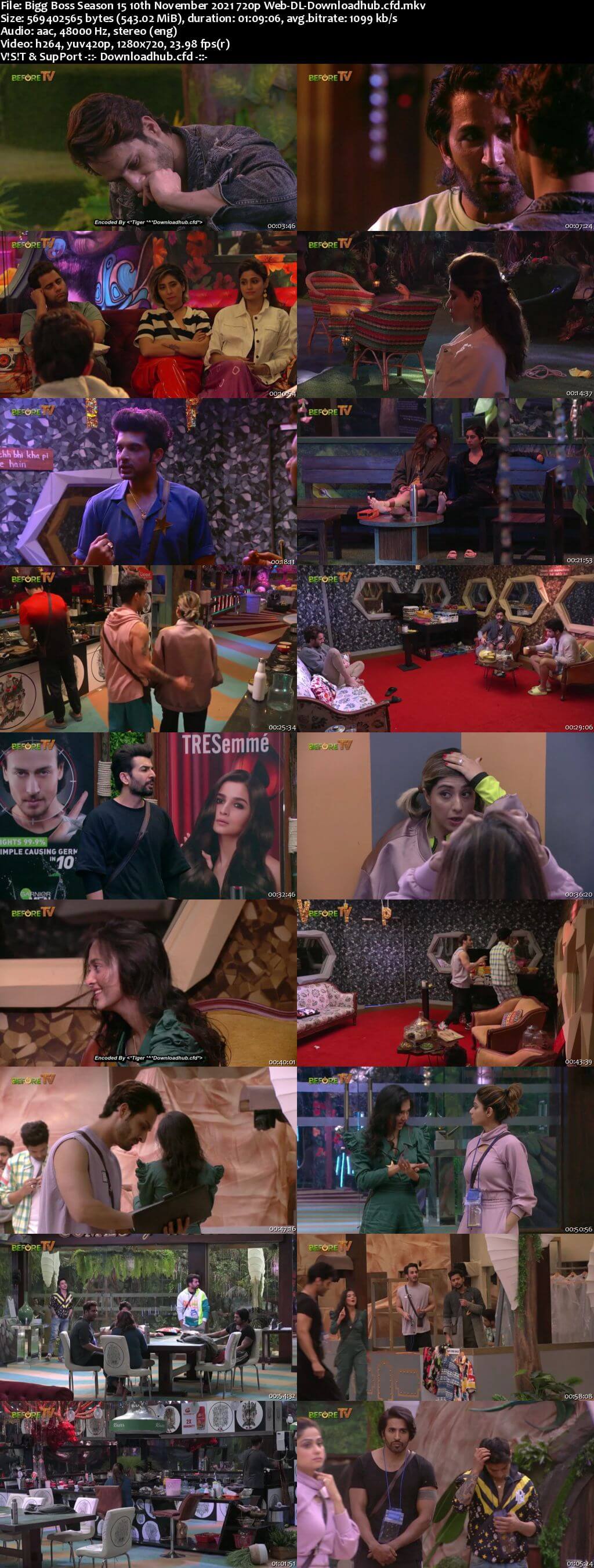 Bigg Boss Season 15 10 November 2021 Episode 40 Web-DL 720p 480p