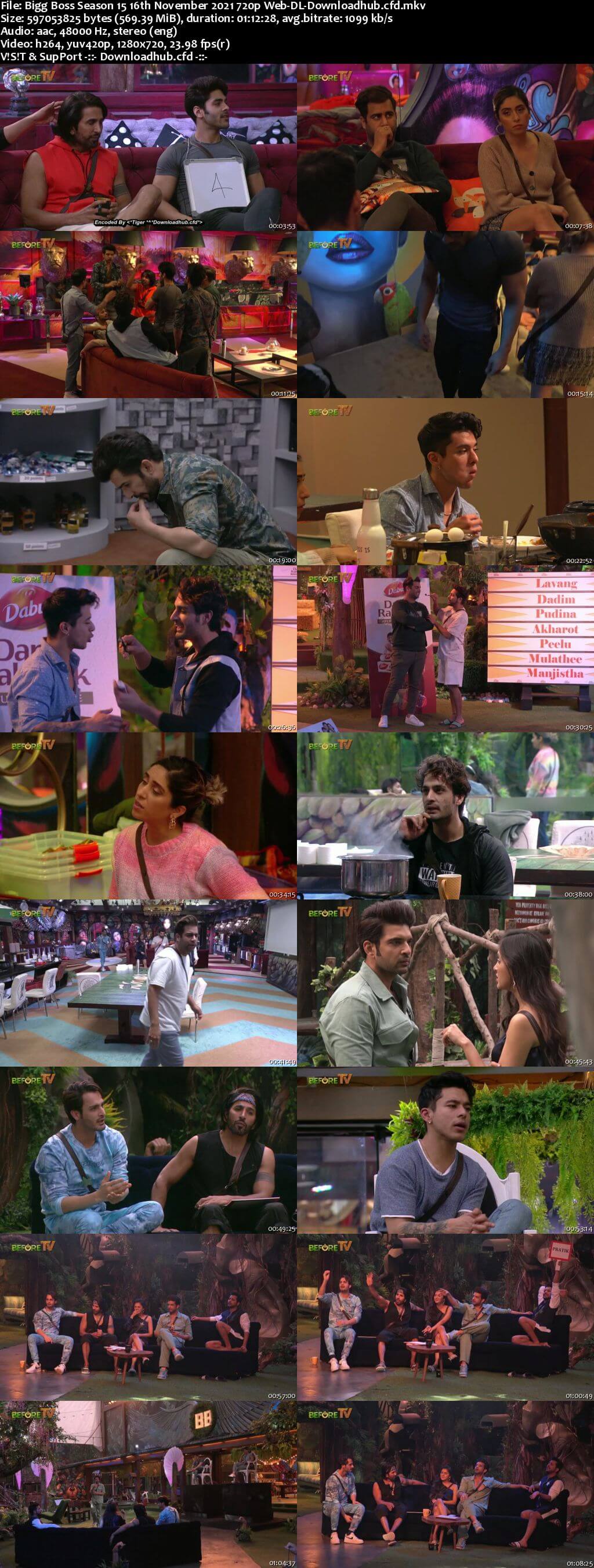 Bigg Boss Season 15 16 November 2021 Episode 46 Web-DL 720p 480p