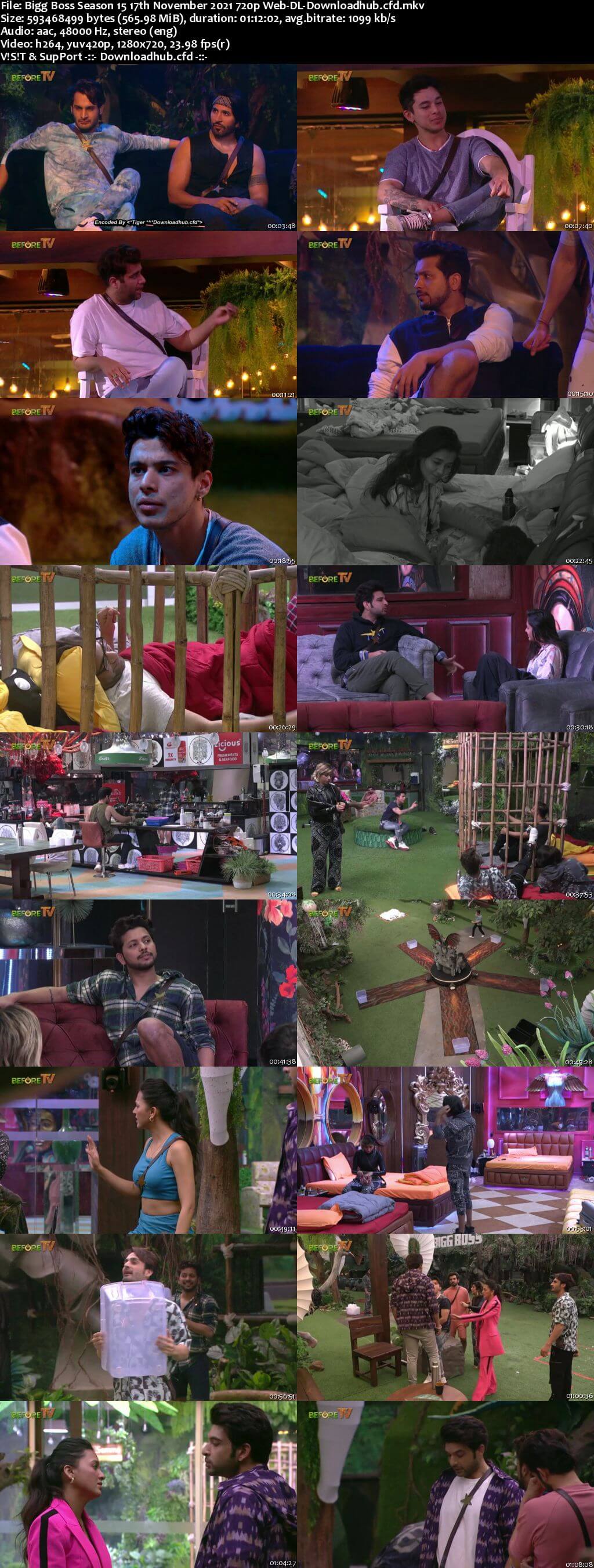 Bigg Boss Season 15 17 November 2021 Episode 47 Web-DL 720p 480p