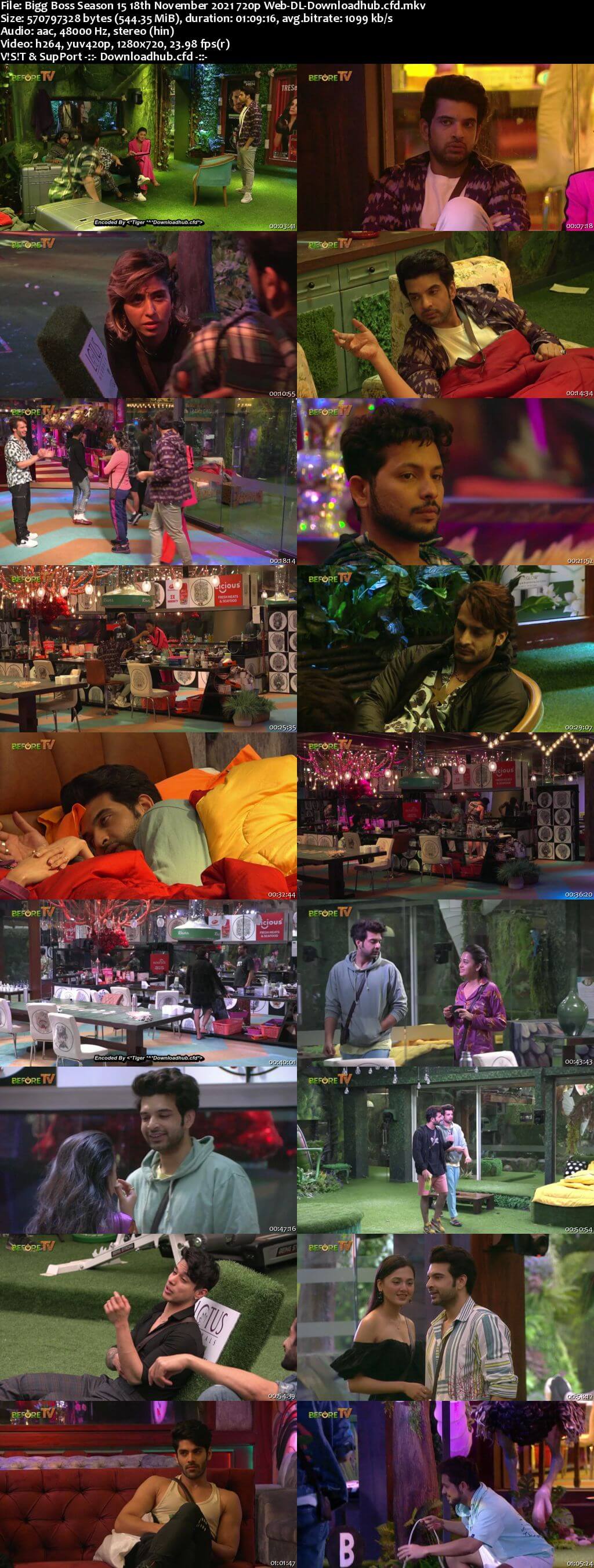 Bigg Boss Season 15 18 November 2021 Episode 48 Web-DL 720p 480p