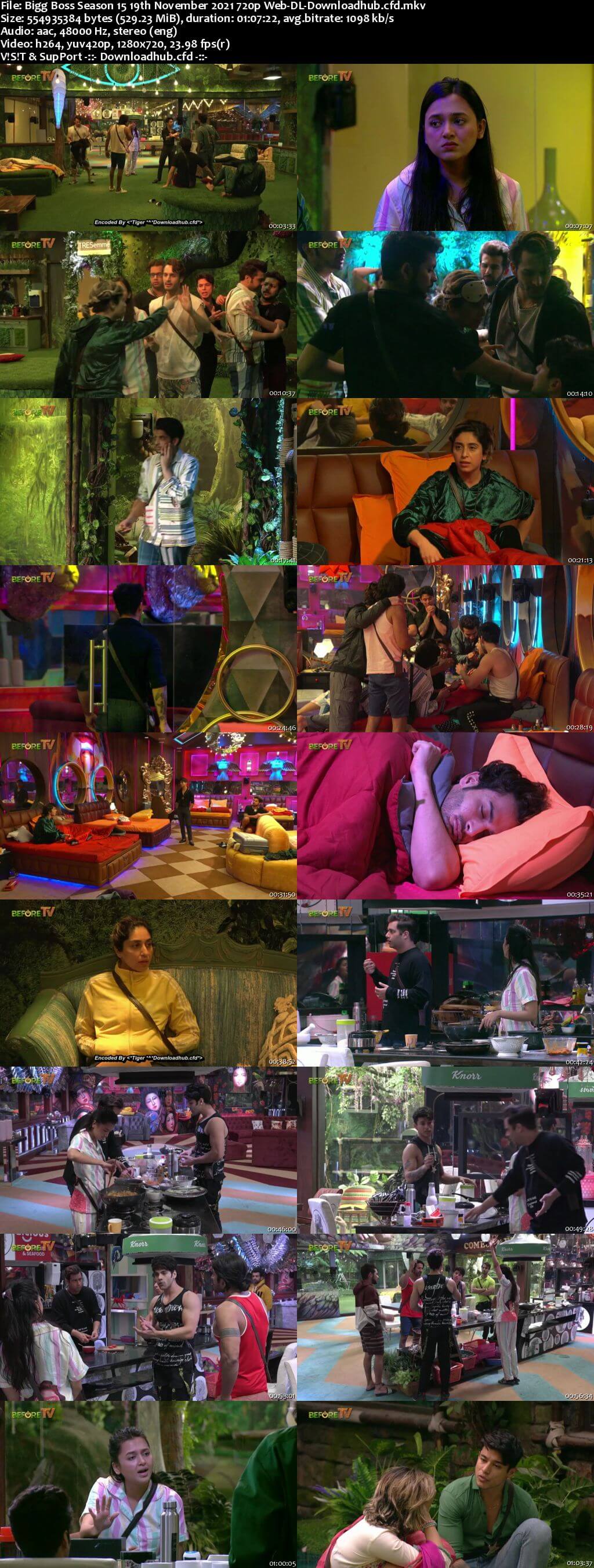 Bigg Boss Season 15 19 November 2021 Episode 49 Web-DL 720p 480p