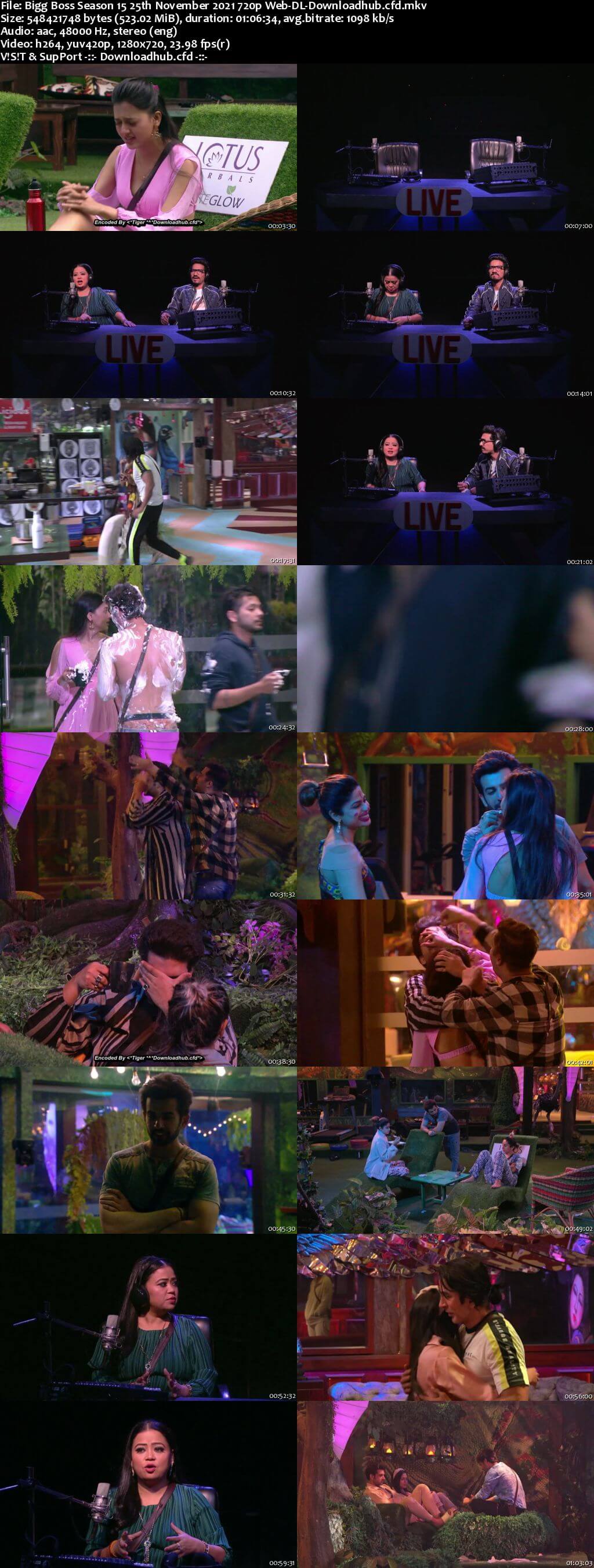 Bigg Boss Season 15 25 November 2021 Episode 55 Web-DL 720p 480p