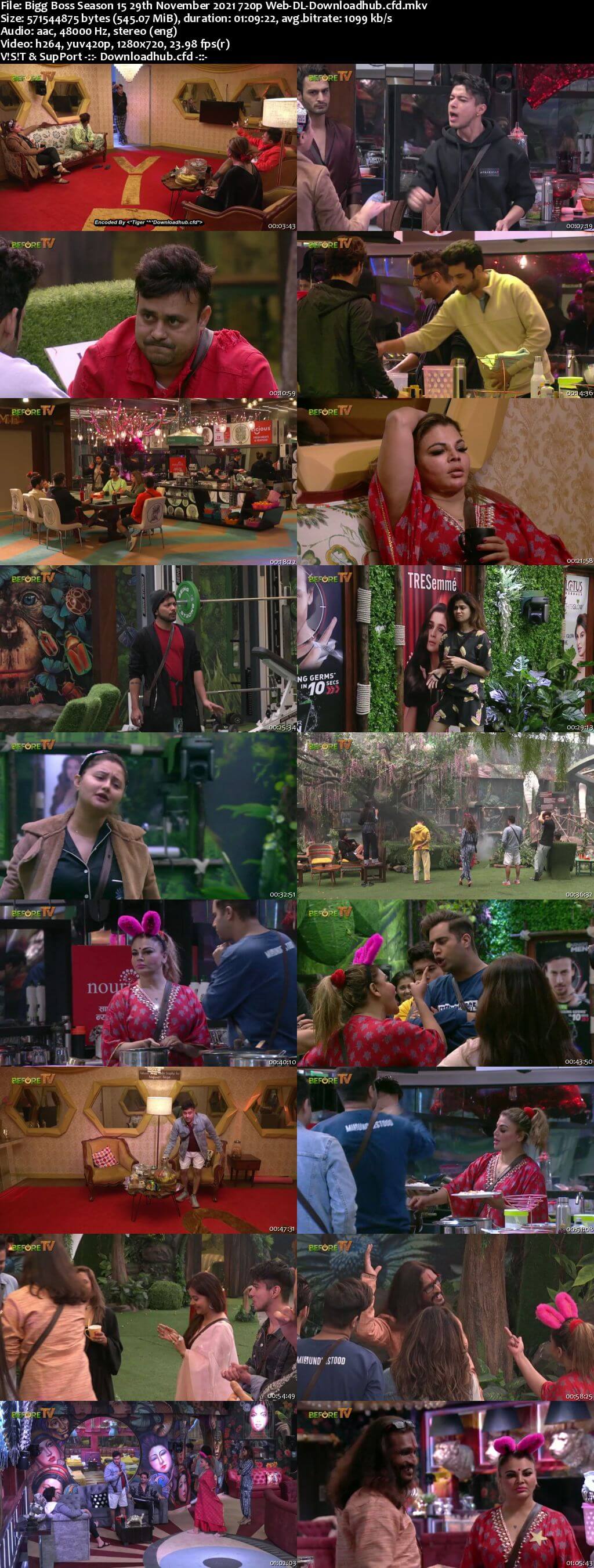 Bigg Boss Season 15 29 November 2021 Episode 59 Web-DL 720p 480p