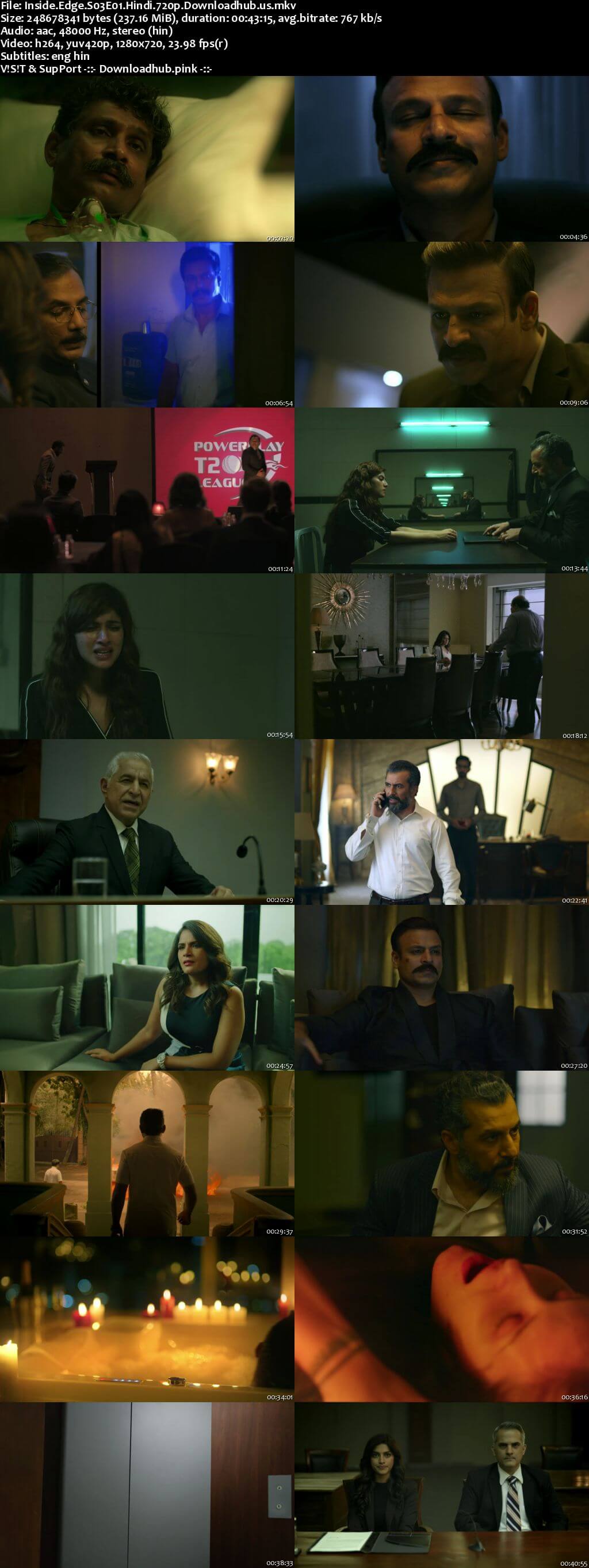 Inside Edge 2021 Hindi Season 03 Complete 720p HDRip ESubs