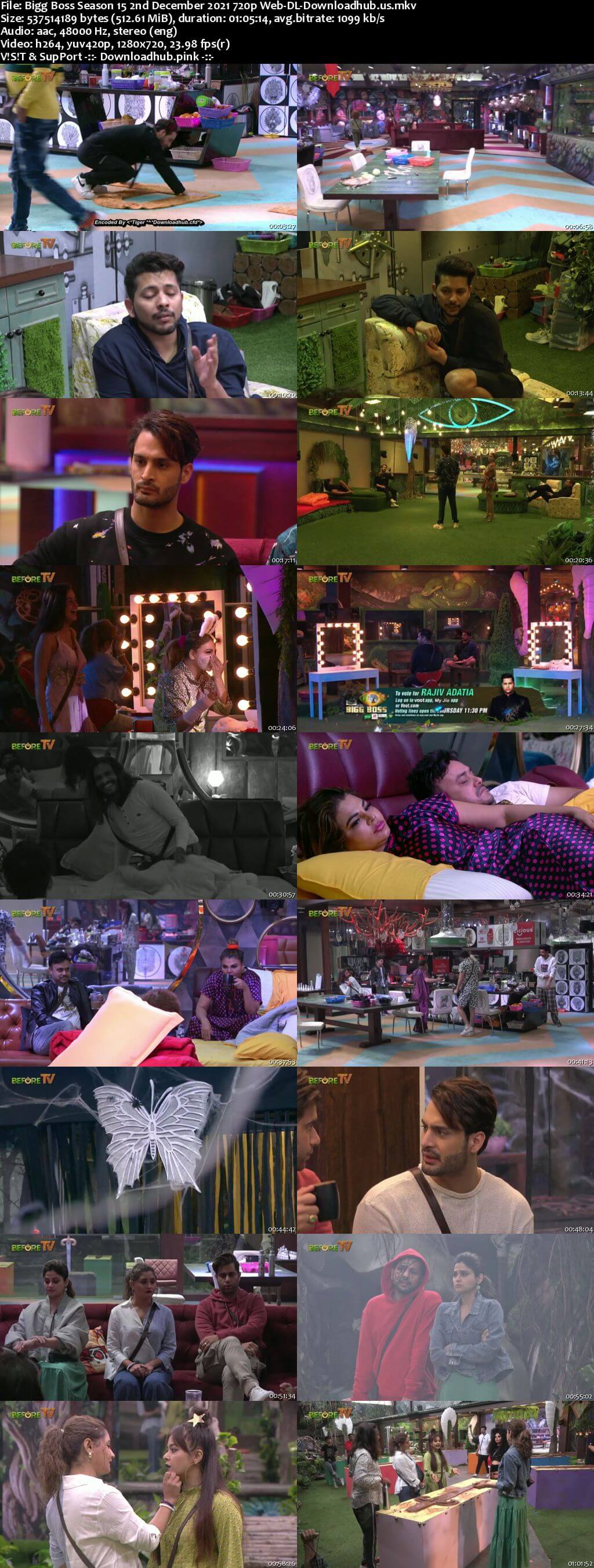 Bigg Boss Season 15 02 December 2021 Episode 62 Web-DL 720p 480p