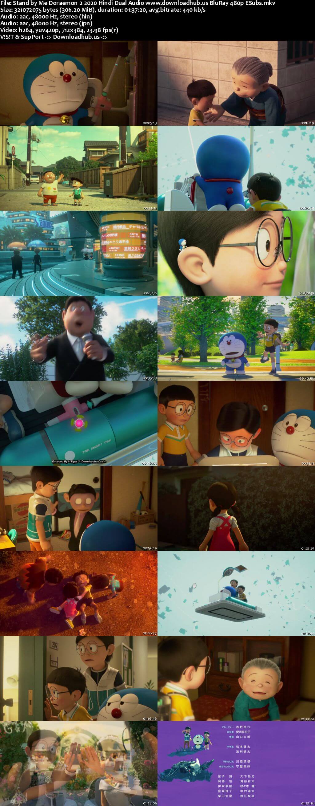 Stand by Me Doraemon 2 2020 Hindi Dual Audio 300MB BluRay 480p ESubs