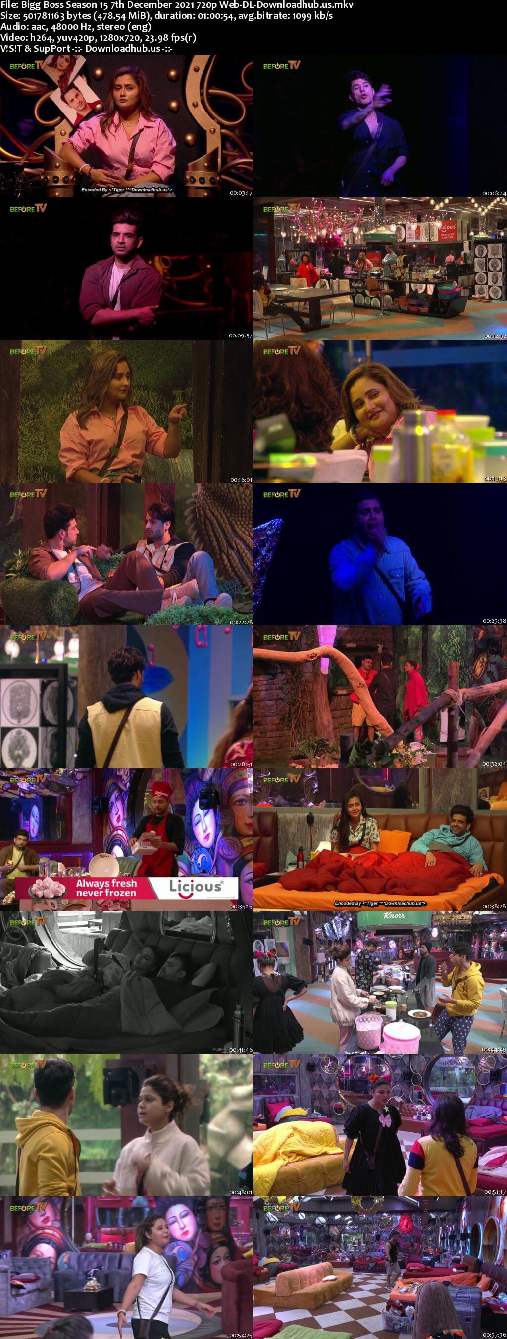 Bigg Boss Season 15 07 December 2021 Episode 67 Web-DL 720p 480p