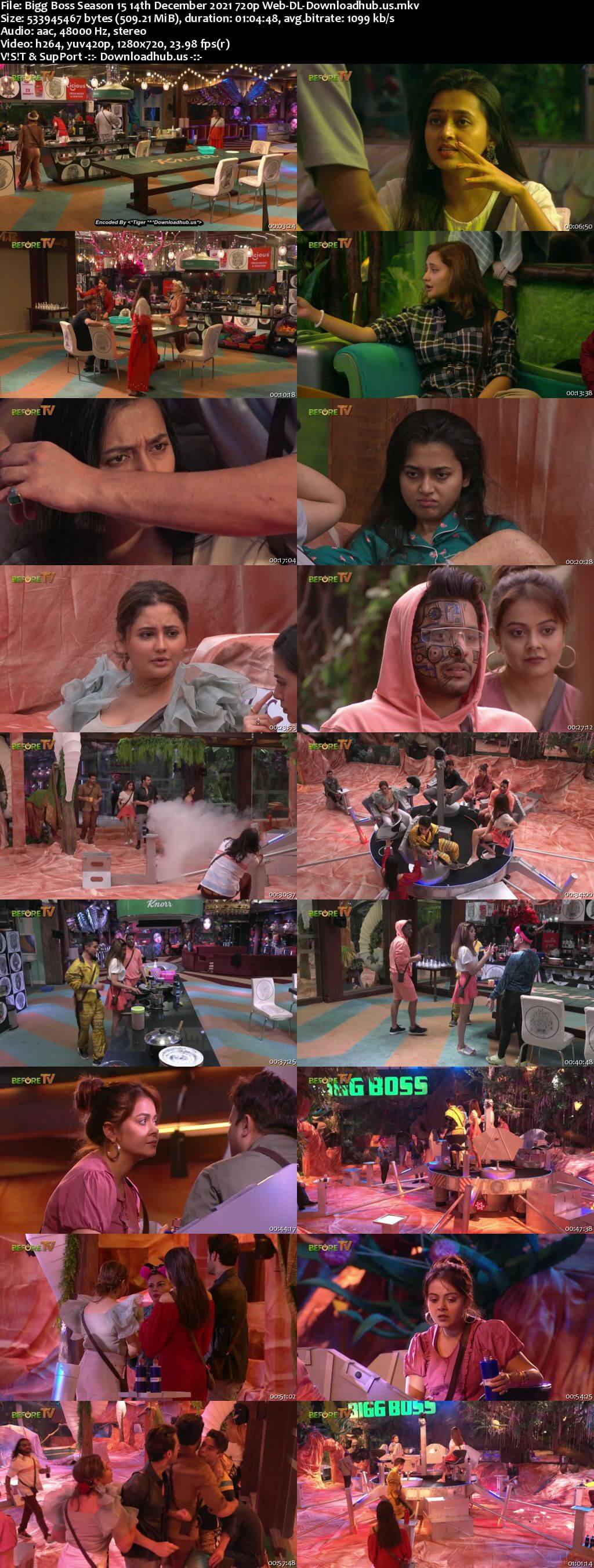 Bigg Boss Season 15 14 December 2021 Episode 74 Web-DL 720p 480p