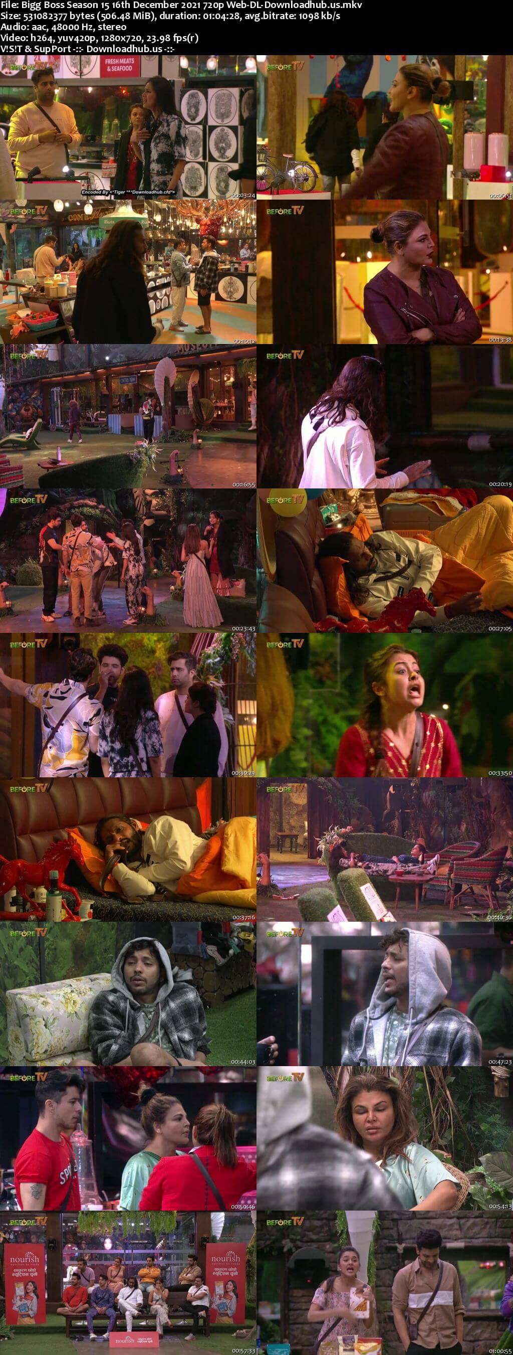 Bigg Boss Season 15 16 December 2021 Episode 76 Web-DL 720p 480p