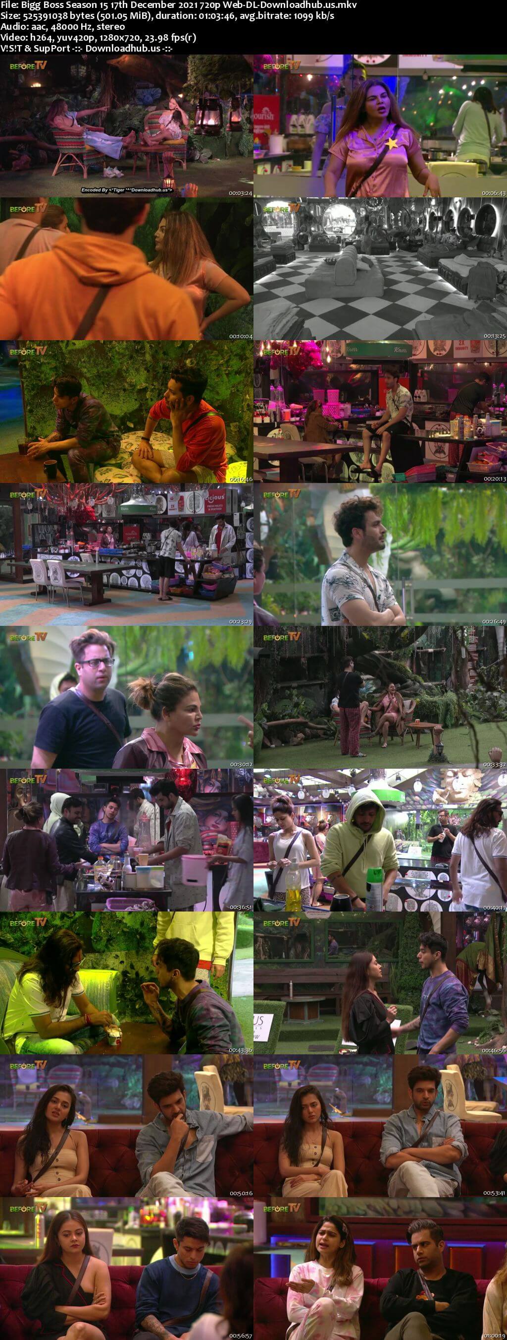 Bigg Boss Season 15 17 December 2021 Episode 77 Web-DL 720p 480p