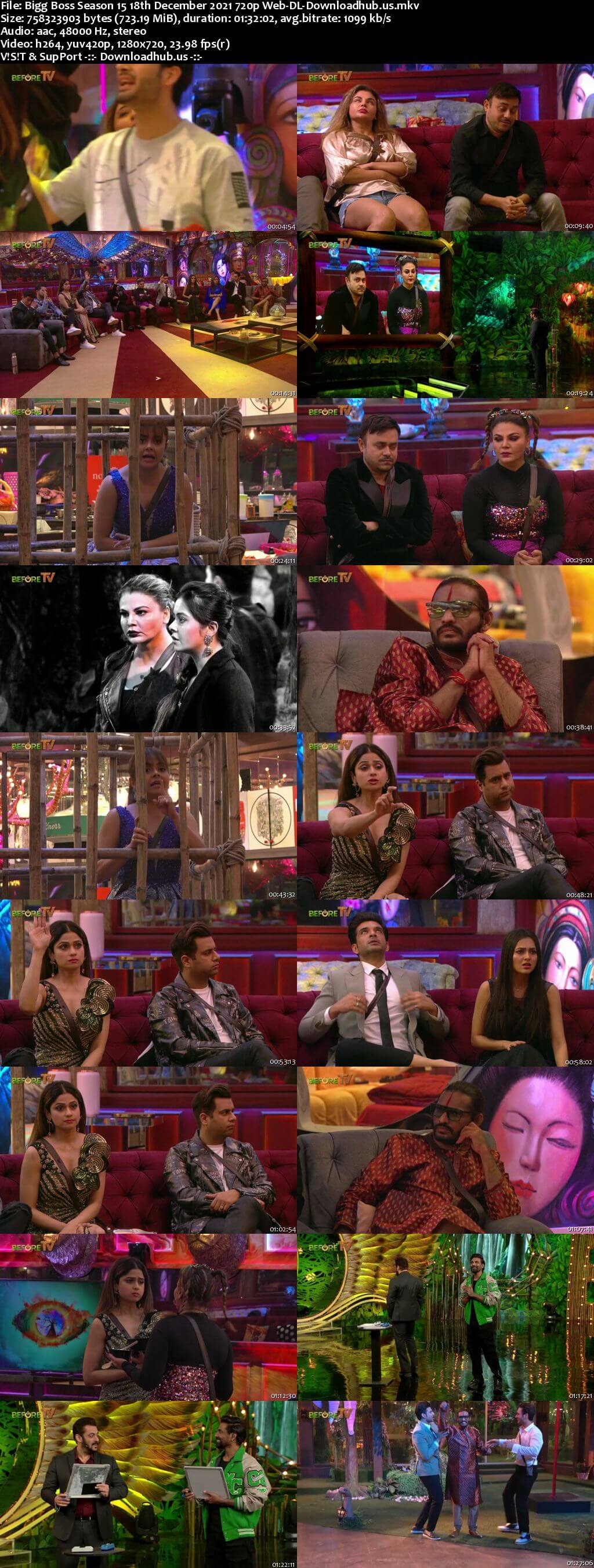 Bigg Boss Season 15 18 December 2021 Episode 78 Web-DL 720p 480p