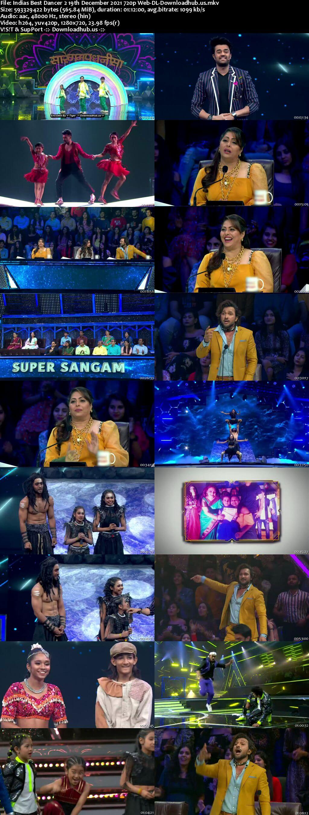 Indias Best Dancer 2 19 December 2021 Episode 20 Web-DL 720p 480p