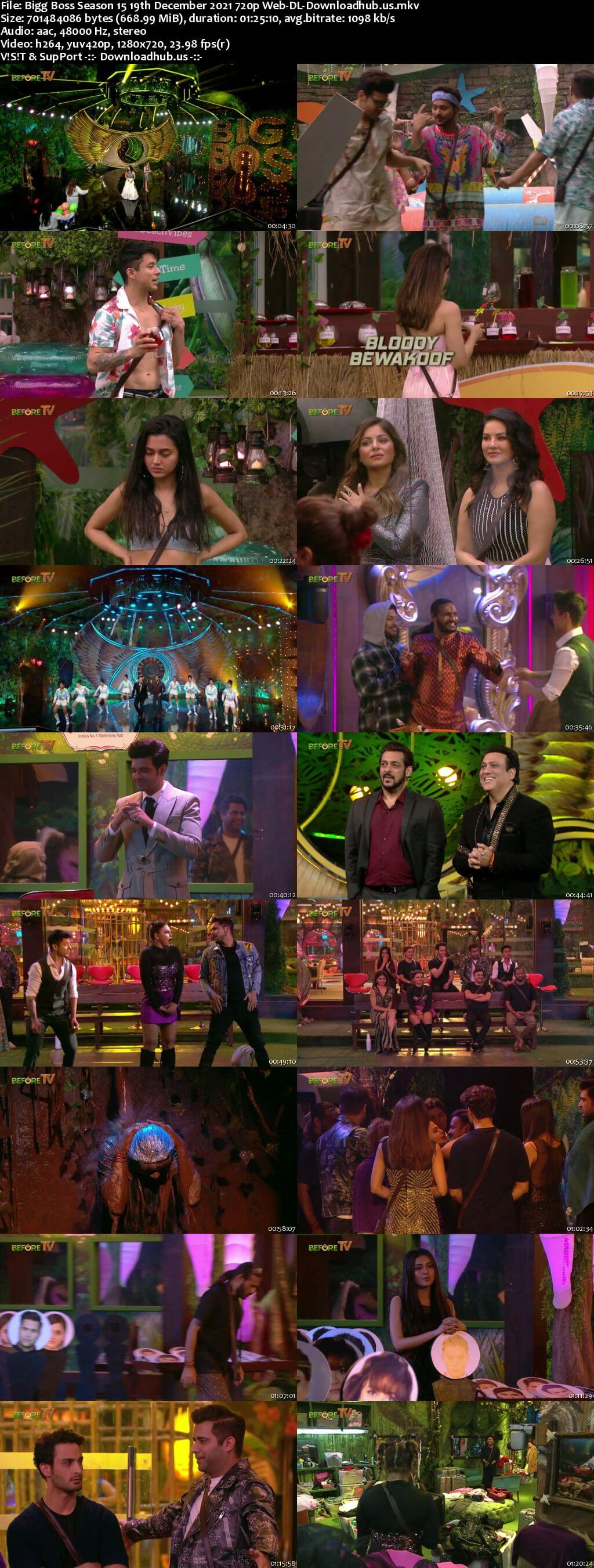 Bigg Boss Season 15 19 December 2021 Episode 79 Web-DL 720p 480p