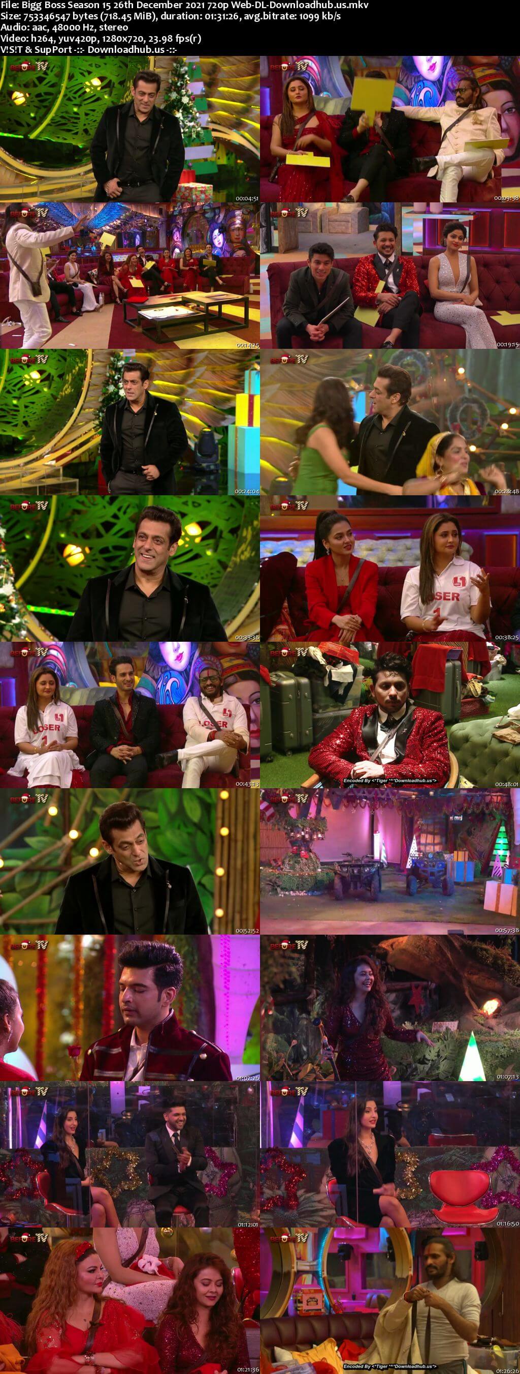 Bigg Boss Season 15 26 December 2021 Episode 86 Web-DL 720p 480p