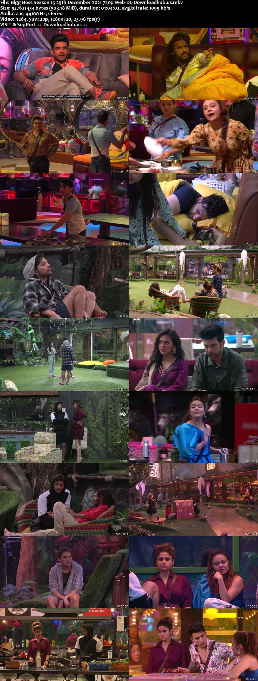 Bigg Boss Season 15 29 December 2021 Episode 89 Web-DL 720p 480p